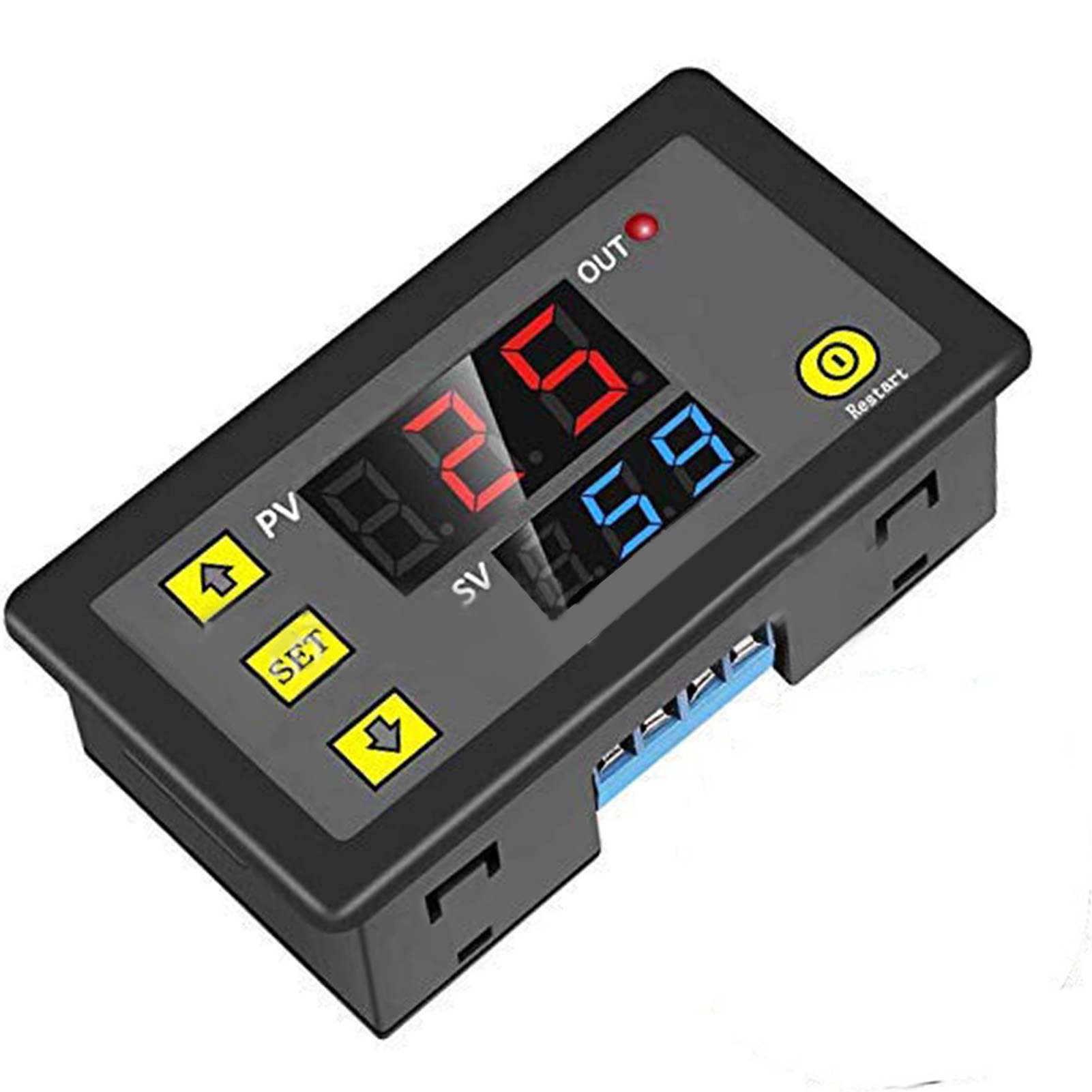 Relaismodul, Zeitschaltuhr, Zeitverzögerungsschalter, Digitalanzeige, 110-220v Spannungsprüfer Zur Steuerung