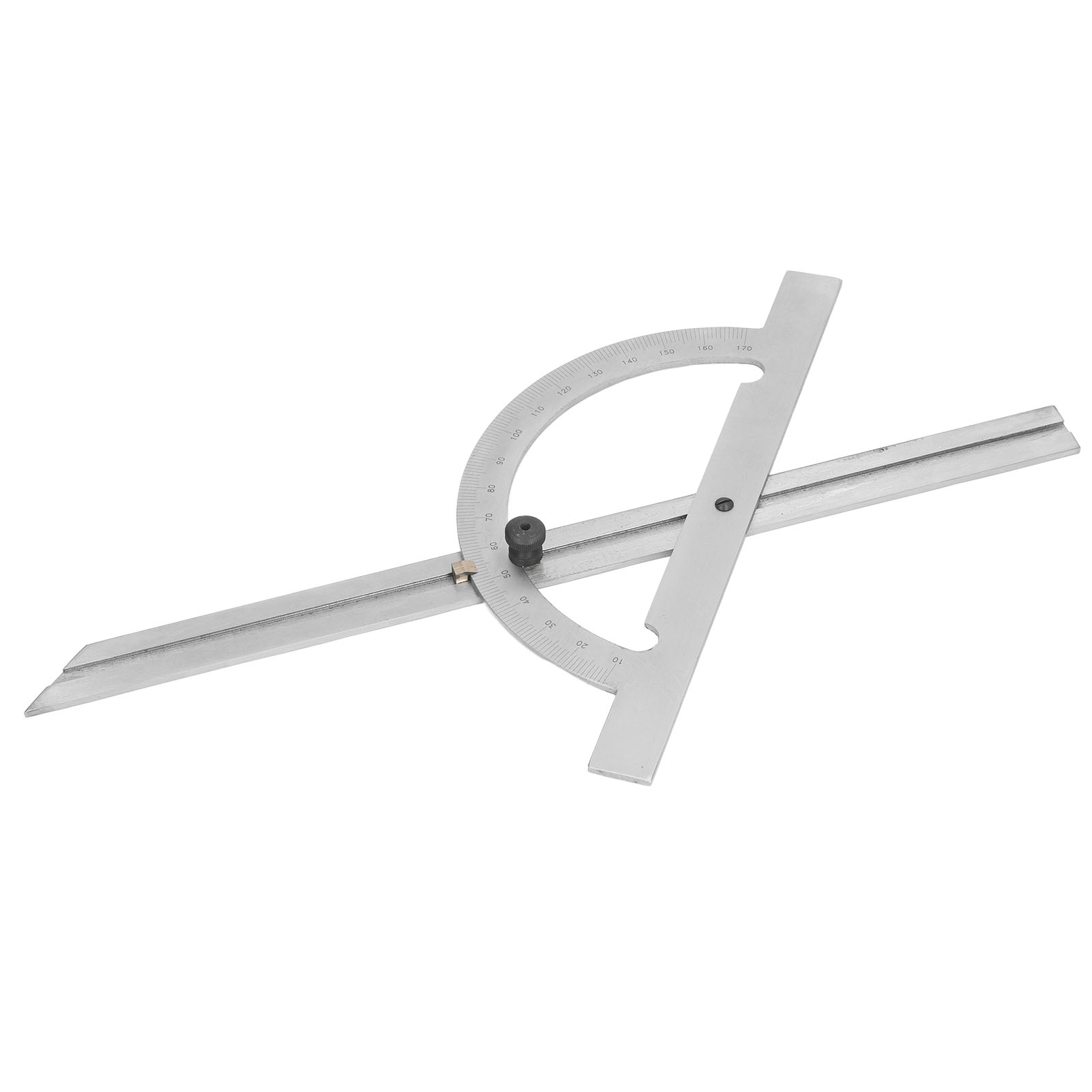 Tragbarer, Verstellbarer, Hochpräziser Winkelmesser Aus Kohlenstoffstahl Für Die Holzbearbeitung, 200 X 400 Mm