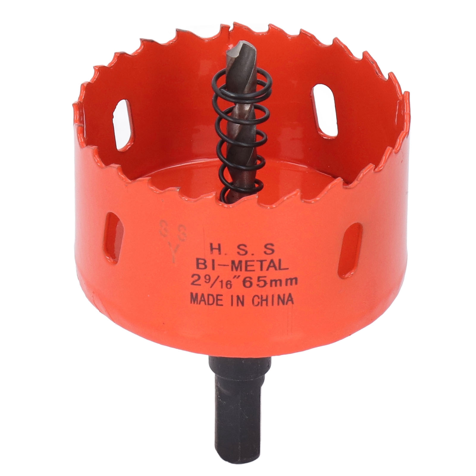 Bimetall-lochsäge Aus Hochgeschwindigkeitsstahl, Bohrer Mit Bohrung Für Holz Und Pvc, 65 Mm / 2,56 Zoll