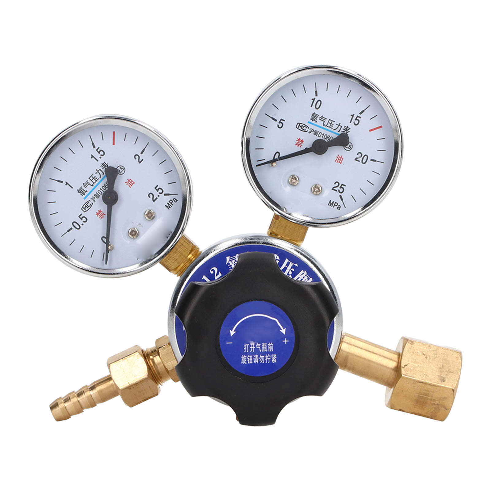 Sauerstoffmanometer Mit 2,5-mpa-regler Und Stahlgasflasche Für Wissenschaftliche Laborforschung