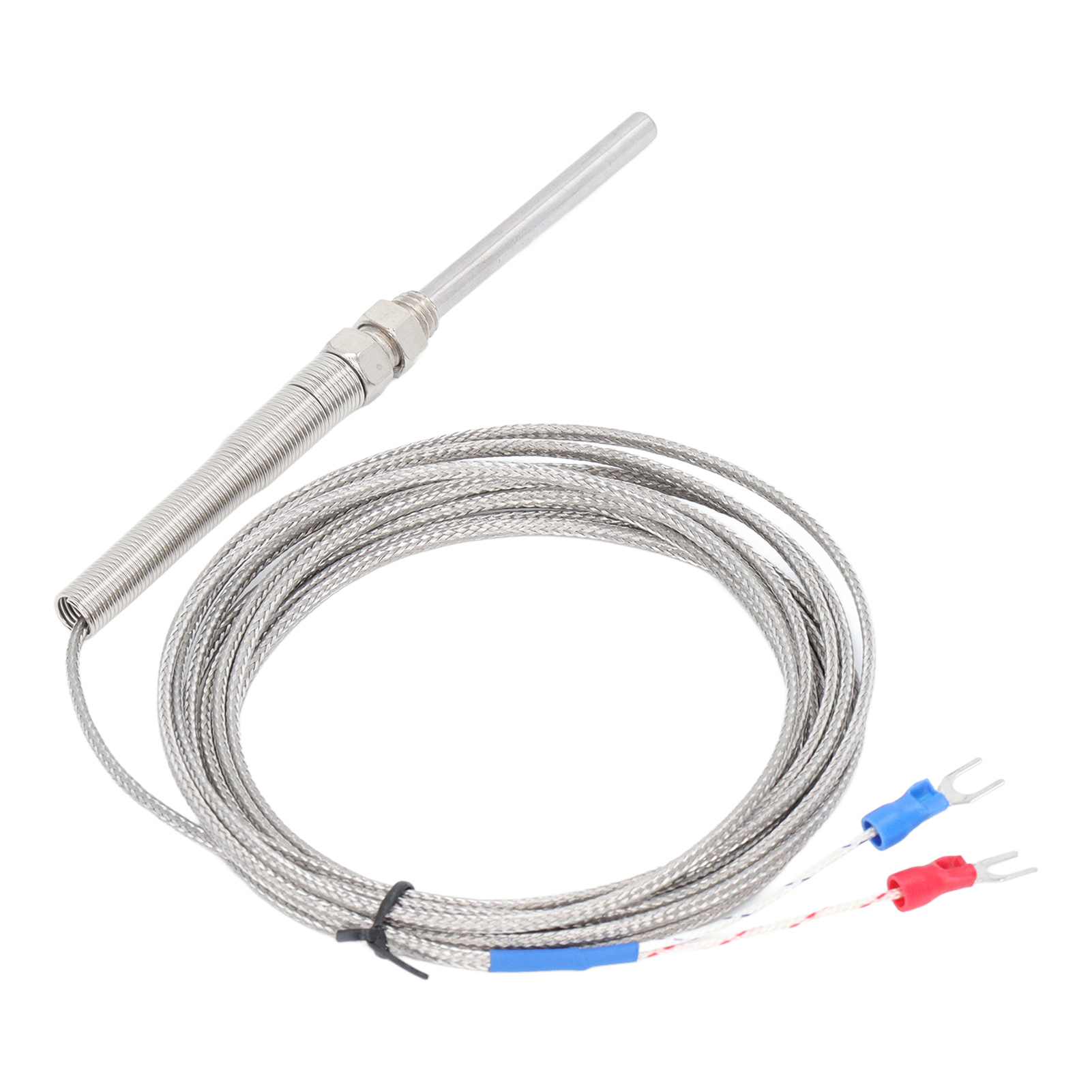 Berm-thermoelement-temperatursensor Typ K, Abgeschirmter Empfindlichkeitsdetektor, 50-mm-sonde, 4 Meter Messbereich