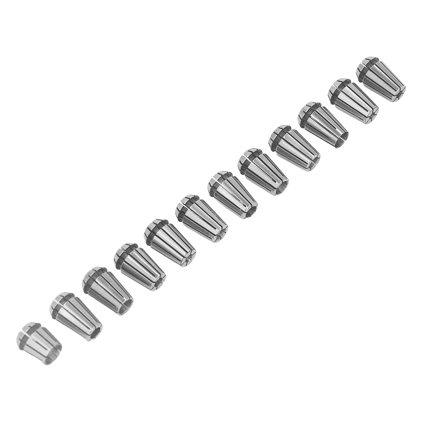 Satz Mit 12 Hochpräzisen Er11-spannzangen Für Cnc-dreh- Und Graviermaschinen.