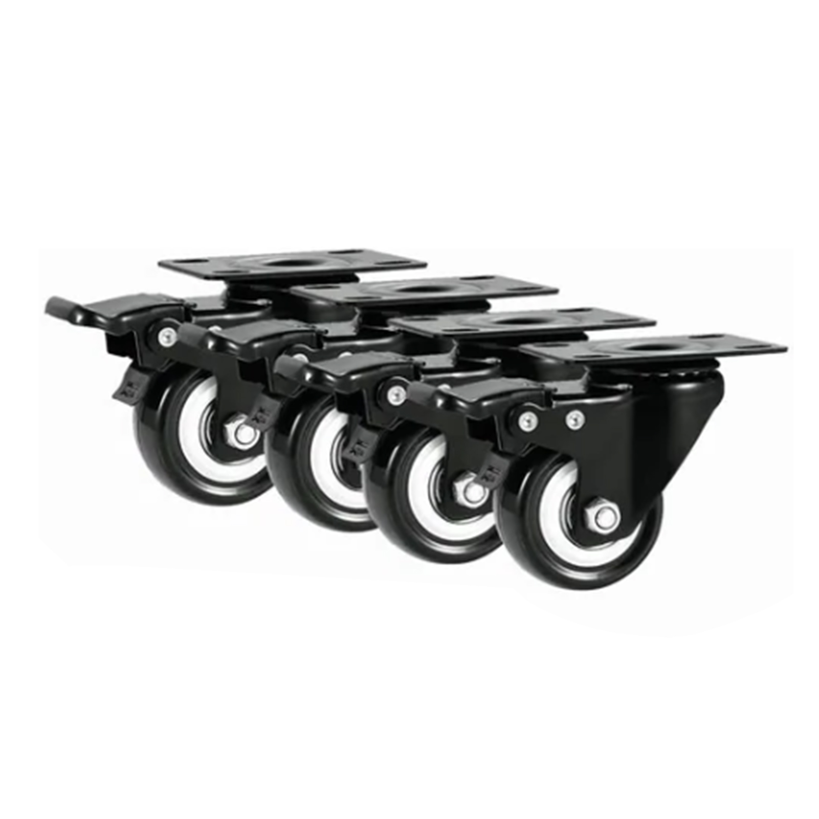 Robuste 5 Cm (2 Zoll) Plattenrollen, Schwenkbar Und Universell Einsetzbar Für Werkbank Oder Handwagen