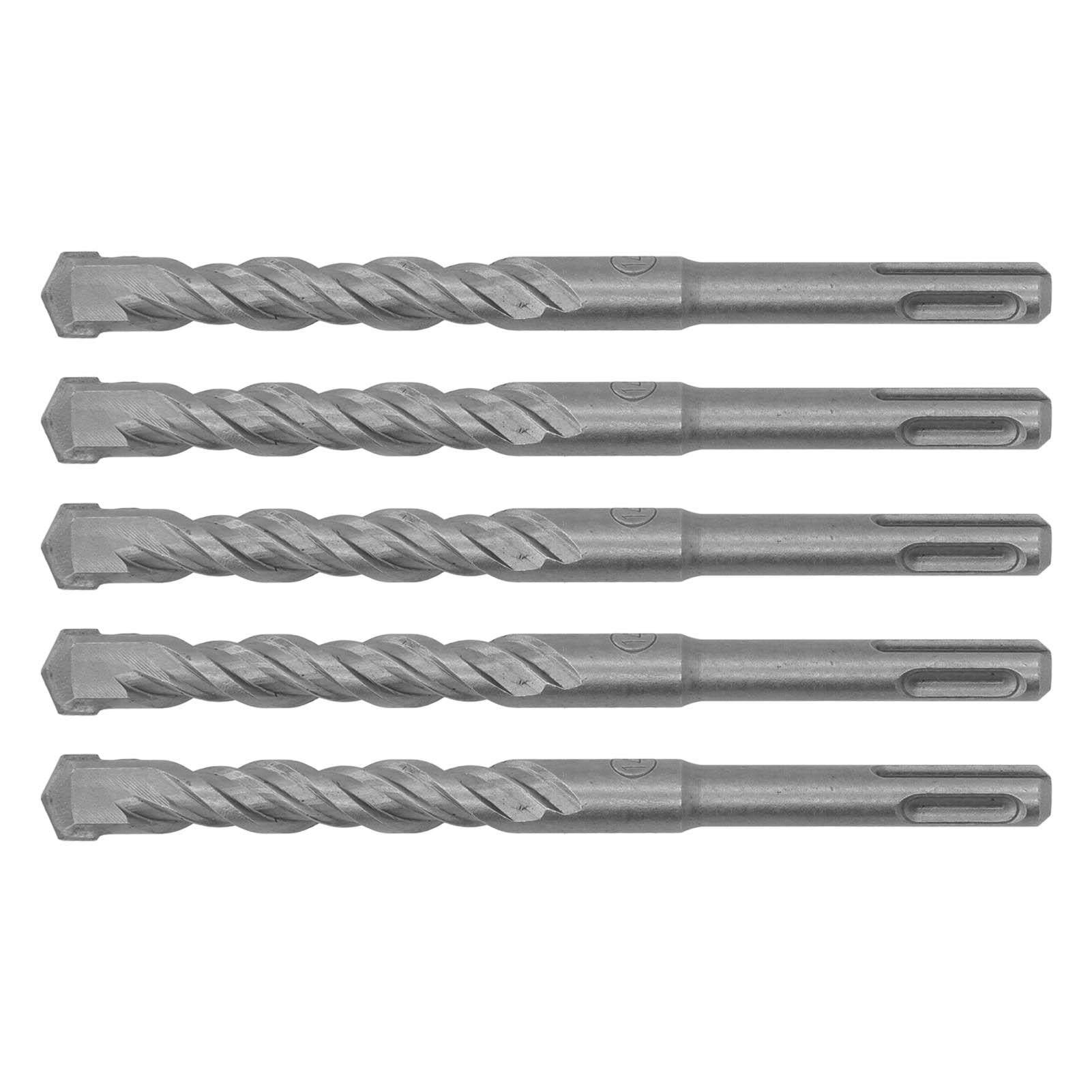 Satz Von 5 Rotierenden Schlagbohrern, 160 Mm Lang, Mit 2 Schneiden, Selbstzentrierender Hartmetallspitze, Für Ziegel, Stein Und Beton (14 Mm / 0,55 Zoll).