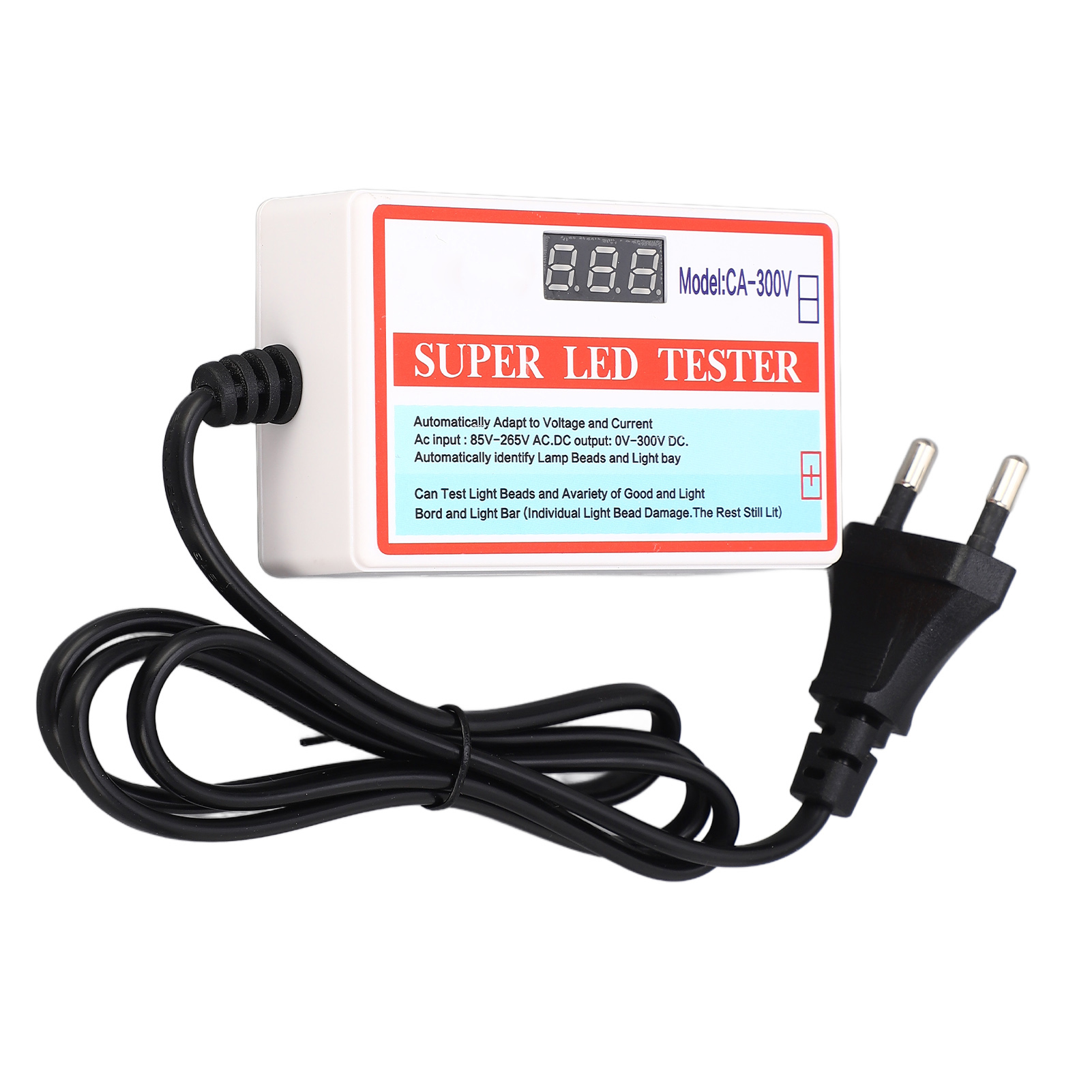 Led-tester, Tv-hintergrundbeleuchtungstester, Multifunktions-reparaturwerkzeug Für Led-streifen Und -leds, Lichtdetektor, Eu-stecker 85–265 V