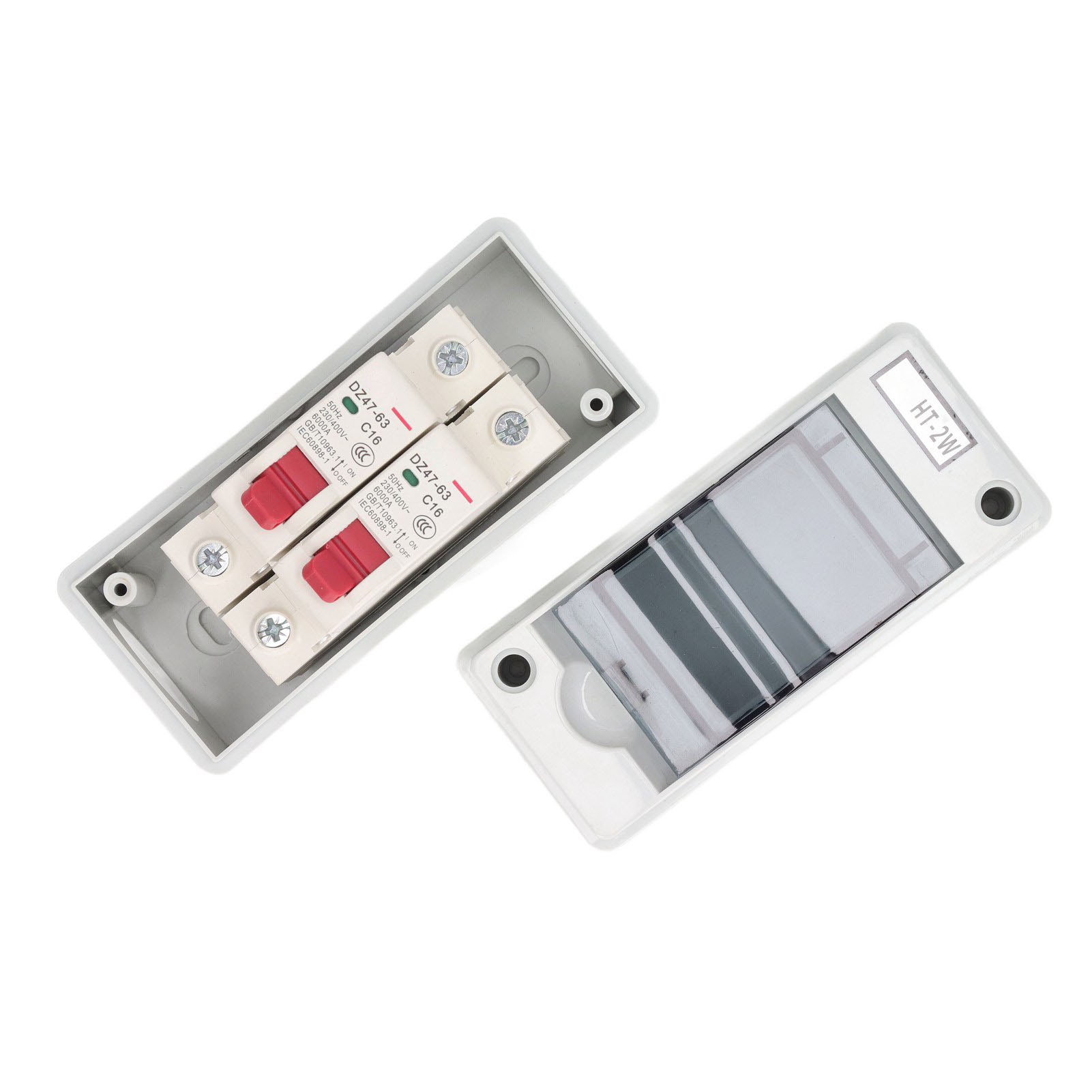 Miniatur-leistungsschalter Dz47 63 16a 230v 400v 2-polig Wasserdicht Für Gleichstromsysteme Im Außenbereich
