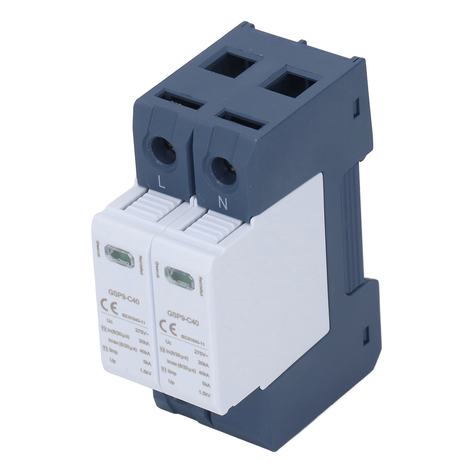 40 Ka 2p 275 V Ac Überspannungsschutzgerät Für Pc