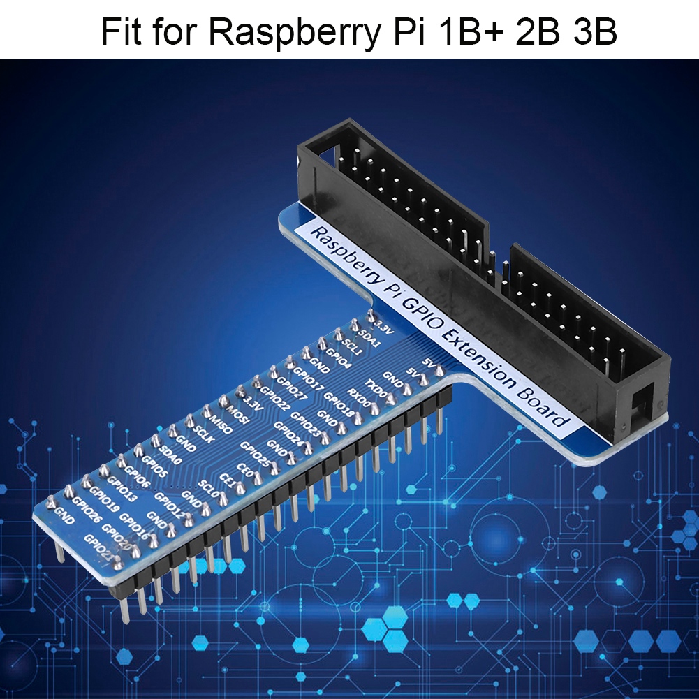 2er-pack Gpio 2x20p 40-pin T-stecker Für Raspberry Pi 1b 2b 3b, Erweiterungszubehör