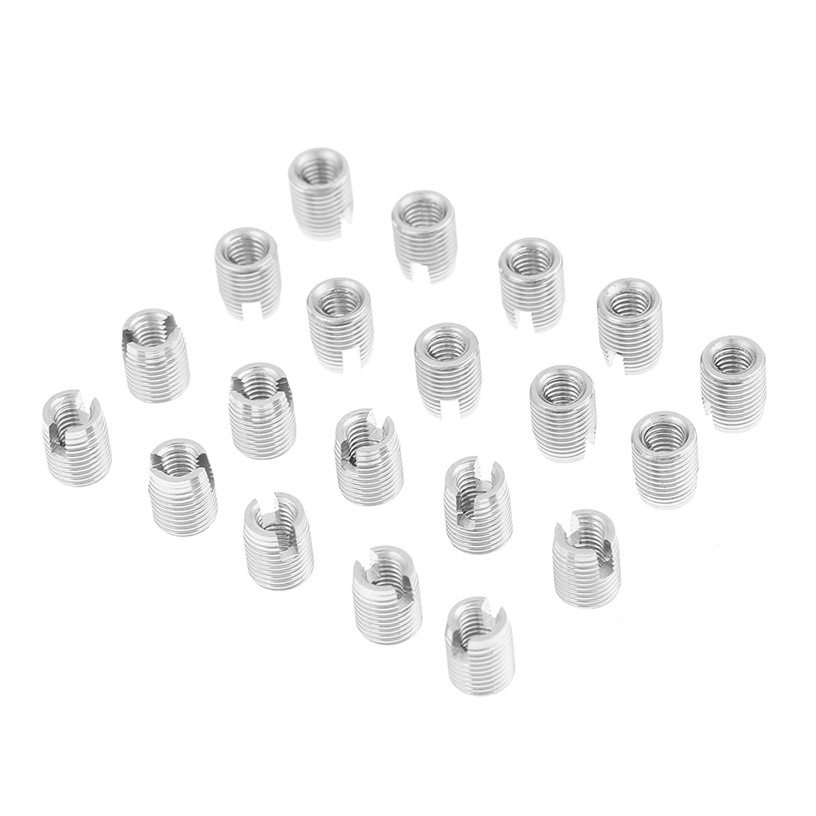 20 Stück M3 X 6 Mm Gewindeeinsätze Aus Edelstahl Sus303, Schlitzschrauben Für Bleche Mit Flachkopf, Selbstschneidend