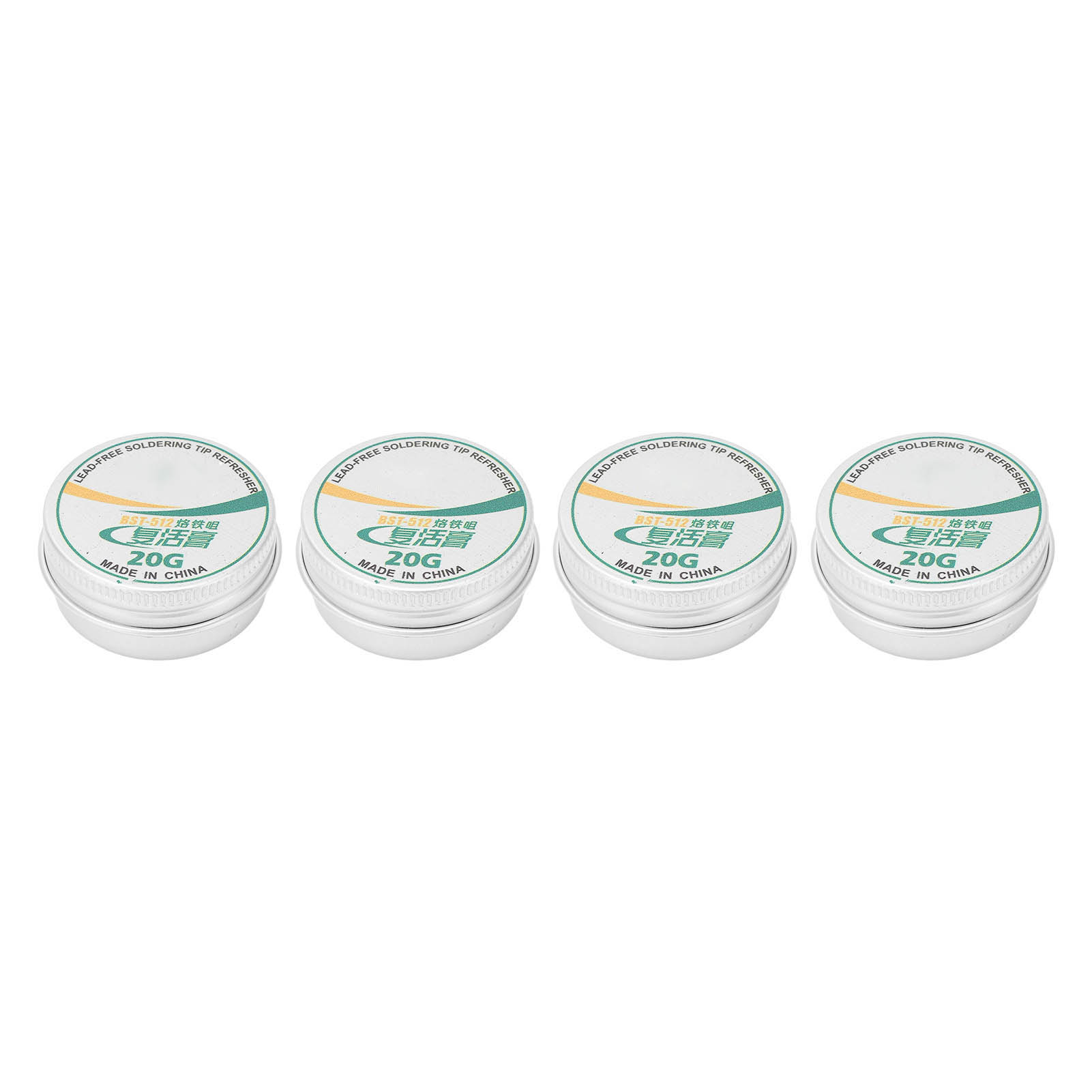 Lötkolben-regenerationspaste, 4 Stück À 20 G, Spitzenreiniger Und -reaktivator, Antioxidationsmittel-zinnpulver