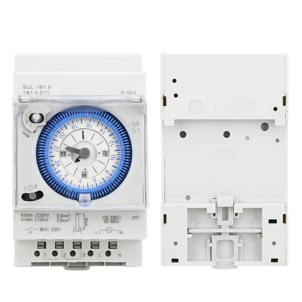 Sul181d Mechanischer Timer 15 Min./24 Std. Zeitverzögerungsschalter-relais 250 V Ac 16 A