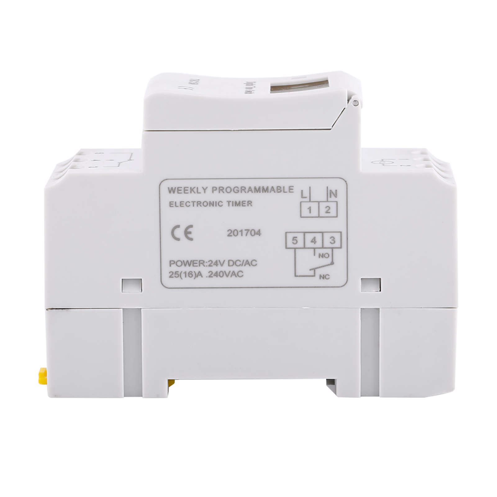 Programmierbarer Wochenzeitschalter Mit Lcd-anzeige, Elektronisches Relais Mit 16 Ein-/8 Aus-positionen, 24v Ac/dc-zeitschaltuhr