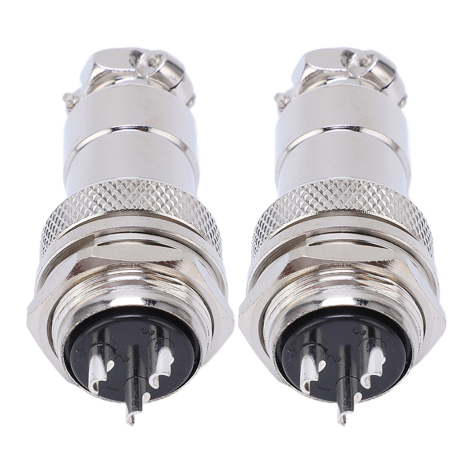 Zweiteiliger Flugzeugstecker, 3-poliger Stecker, Zinklegierung, Versilbertes Kupfergehäuse, Elektrischer Stecker