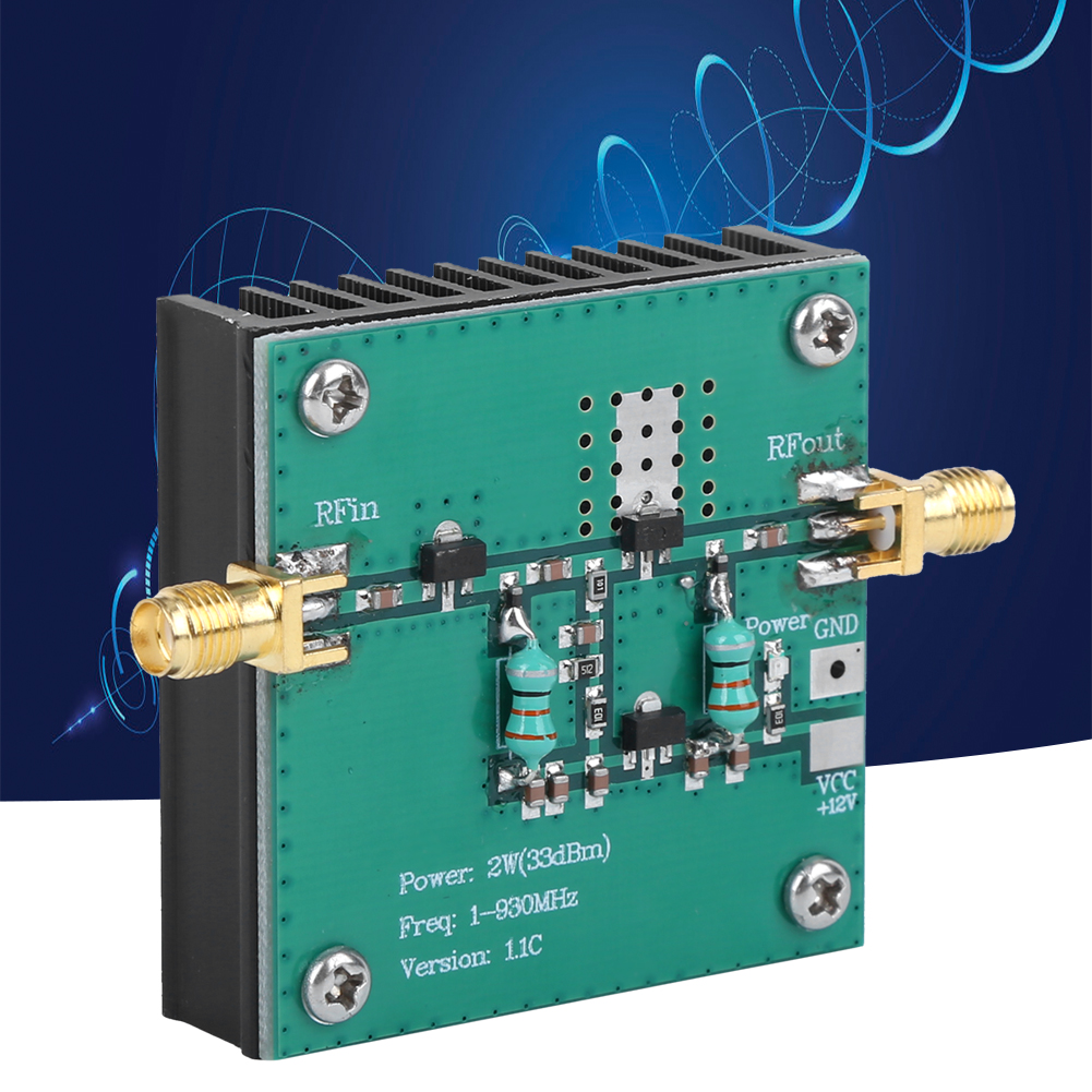 Breitband-hf-leistungsverstärkermodul 1-930mhz 2,0w, Elektrisches Zubehör Mit Standard-sma-buchse, Für Telekommunikation.
