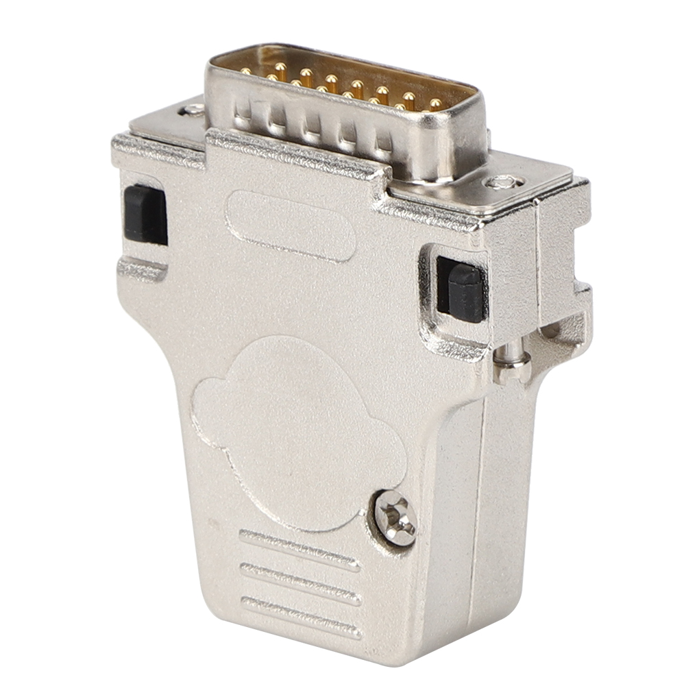 D-sub Db15 Stecker, 15-polig, Metallgehäuse, Db15p-180 Serieller Adapter, Rs232 Schnittstelle, Robuster Industriestecker.