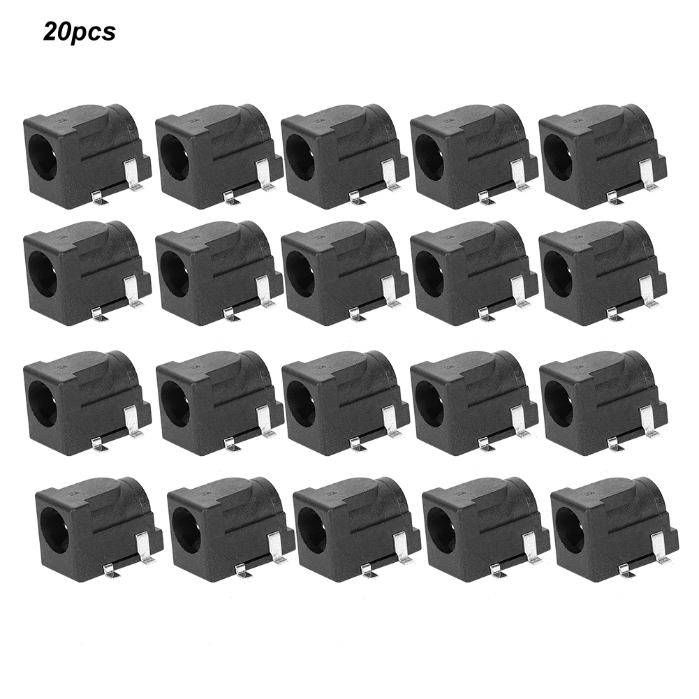 20-teiliger Dc-netzstecker, 5,5 X 2,1 Mm Weiblicher Stecker, Hochtemperaturbeständig, Umweltfreundliches Material, Langlebige Zylindrische Buchse, Für Elektronikprojekte Und Reparaturen.