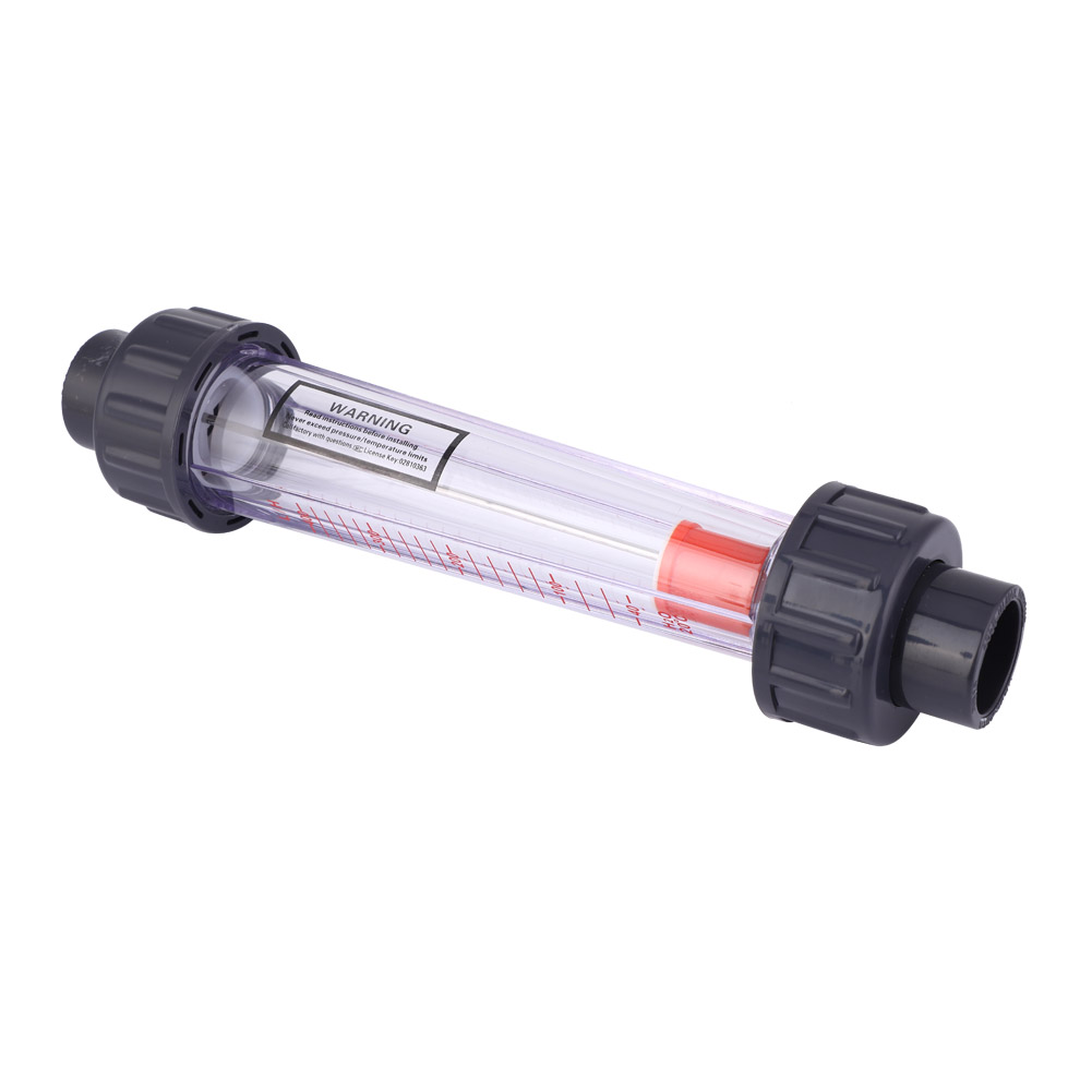Lzb-15(d) Kunststoffrohr-durchflussmesser Für Flüssigkeiten, Präzise Durchflussmessung, Beständig Gegen Säuren Und Laugen, Messbereich 40-400 L/h, Industrielles Durchflussmessgerät.