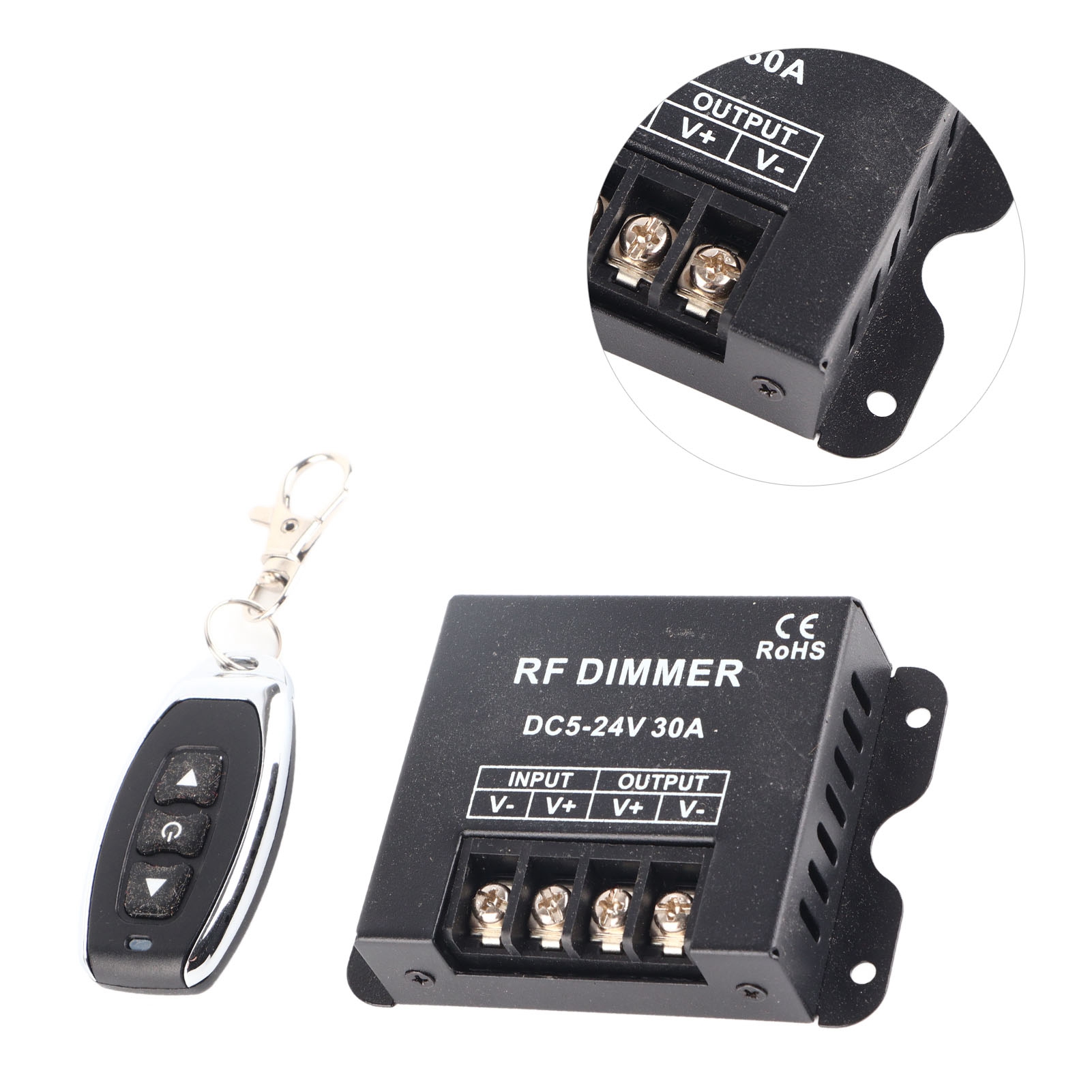 Drahtloser Rf-dimmer Zur Helligkeitsregelung, Elektrische Geräte Mit Fernbedienung, 5-24v 30a, 12v 24v Led-dimmer