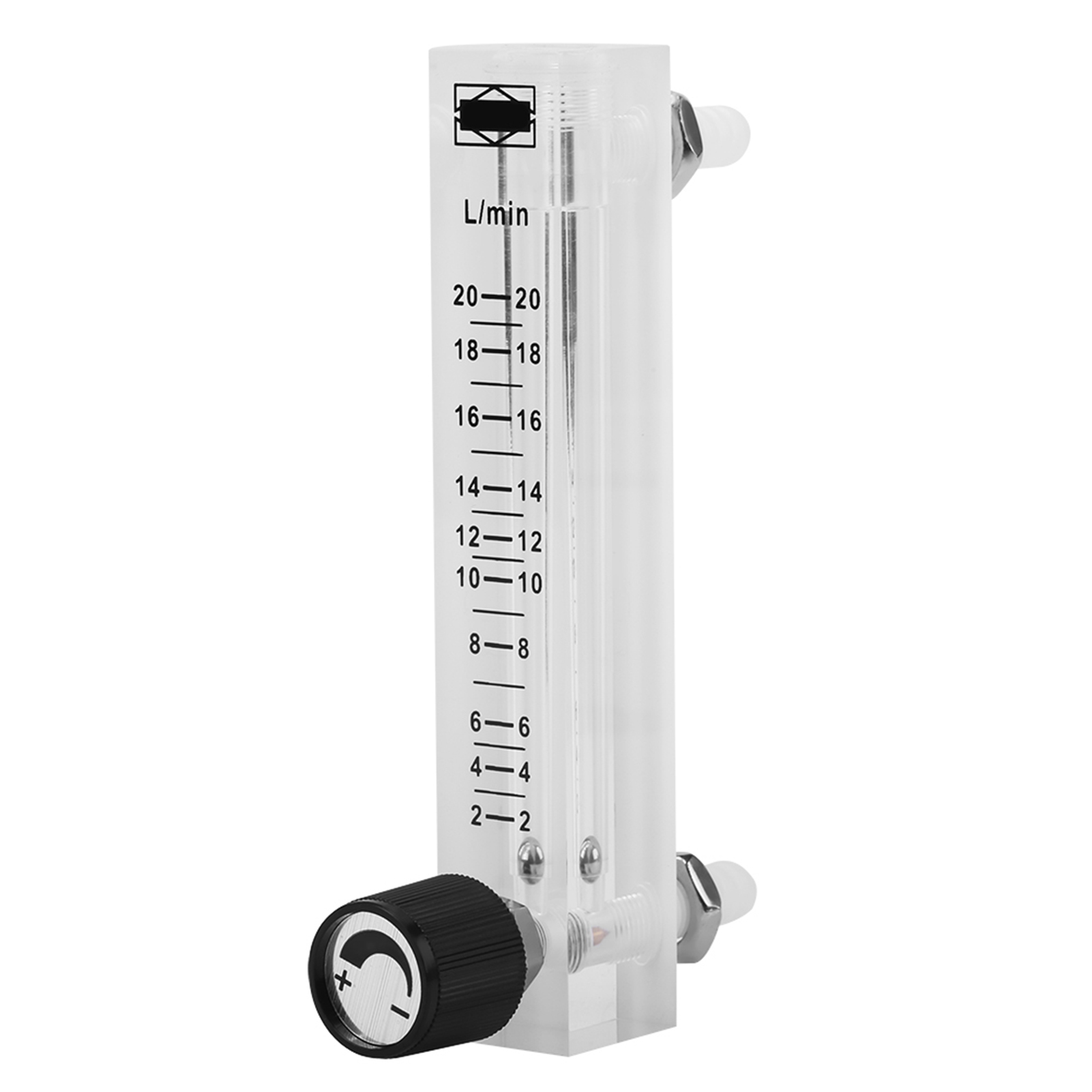 Lzq-7 Durchflussmesser 2-20 L/min Mit Regelventil Für Sauerstoff, Luft Und Gas