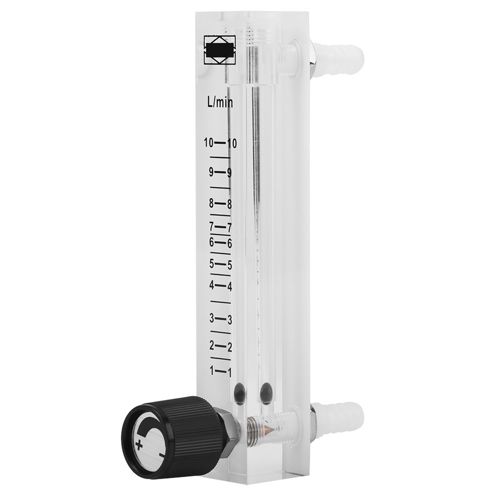 Lzq-7 Durchflussmesser 1-10 L/min Mit Regelventil Für Sauerstoff, Luft Und Gas