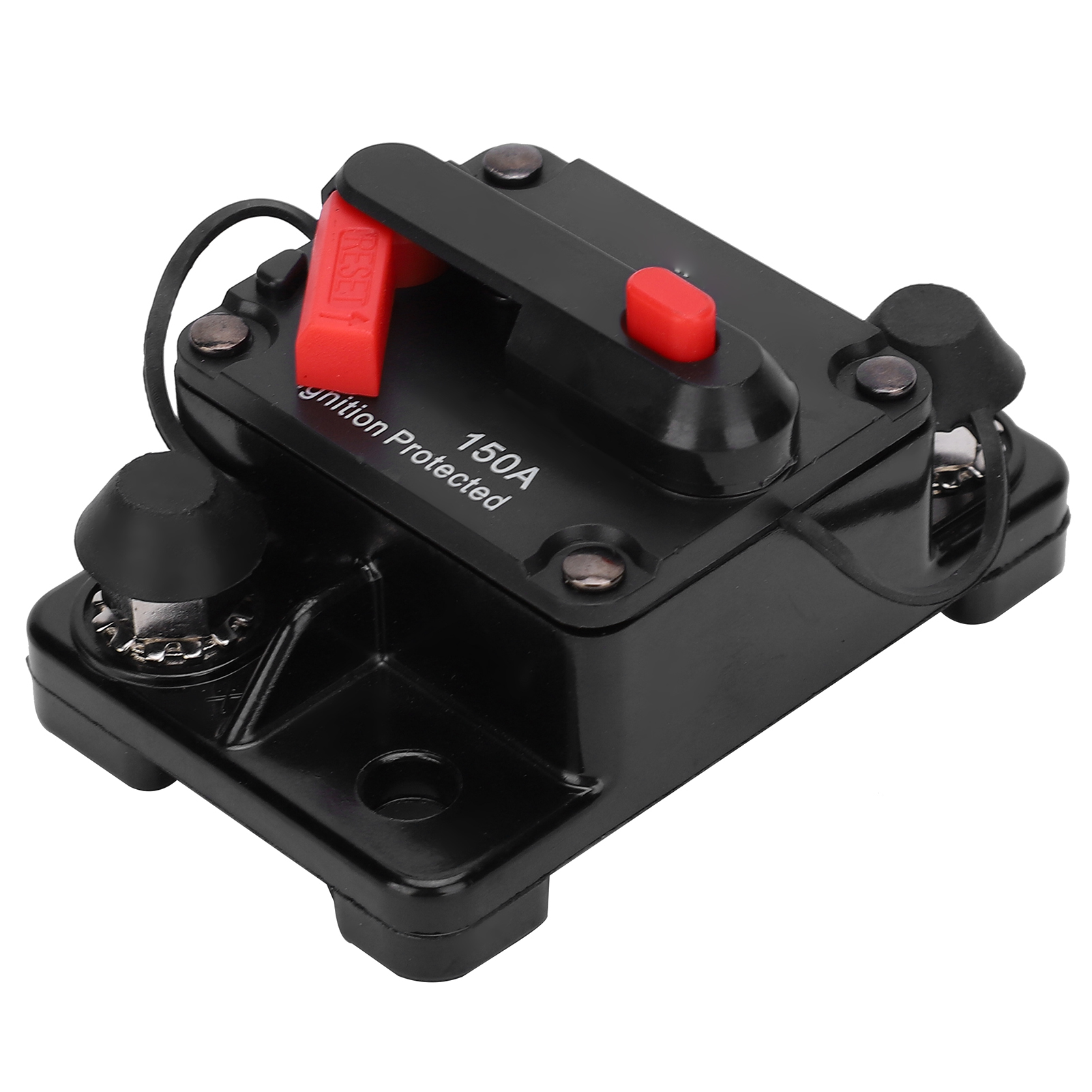 Automatischer, Rückstellbarer 150-a-gleichstrom-leistungsschalter (12–42 V), Wasserdichter Kupfer-sicherungshalter, Roter Schutzschalter Für Fahrzeuge Und Solaranlagen
