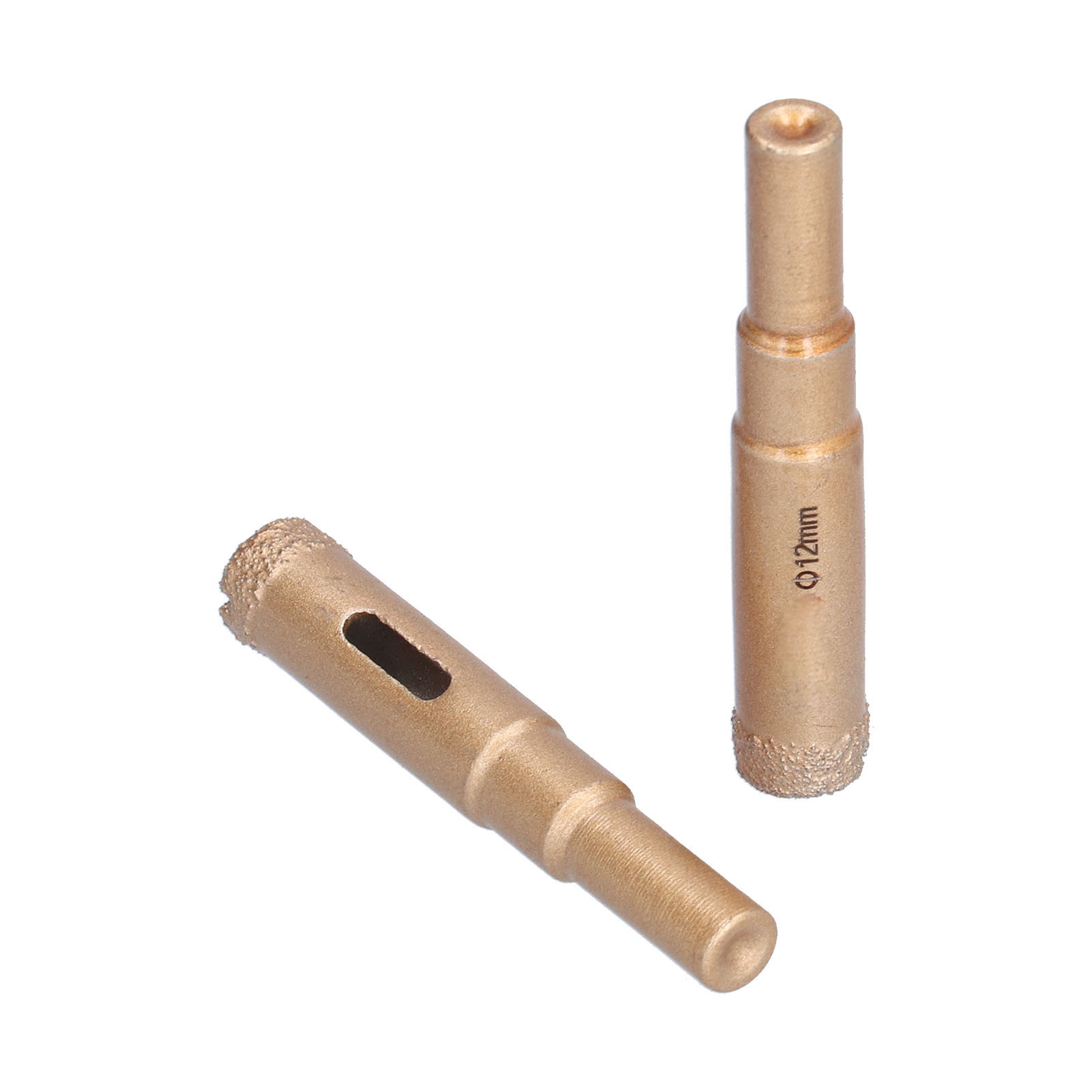 12-mm-glasbohrer (2 Stück), Gelötete Diamantbohrer Für Keramik, Marmor, Stein Und Fliesen, 12-mm-porenöffnerbohrer, Professionelle Bohrwerkzeuge