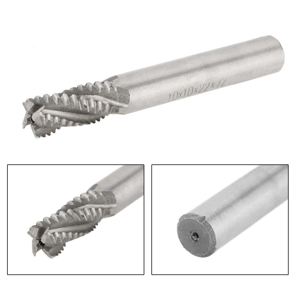 4-schneidiger Hss-fräser, 10 Mm X 75 Mm, Für Cnc-fräsen, Hochgeschwindigkeitsstahl