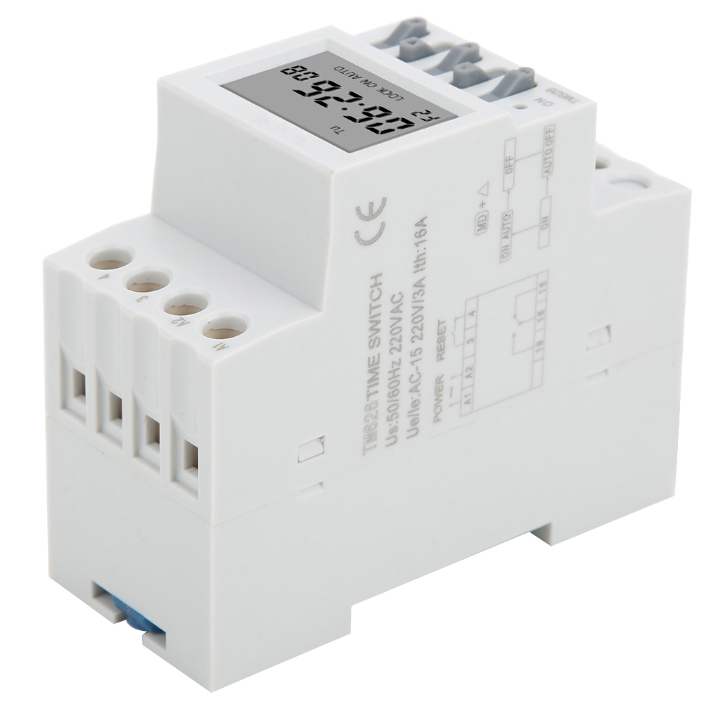 Tm626 Digitaler Zeitschalter, Programmierbarer Timer, Zeitrelais, Din-schienenmontage, Ac220v, Zeitsteuerung