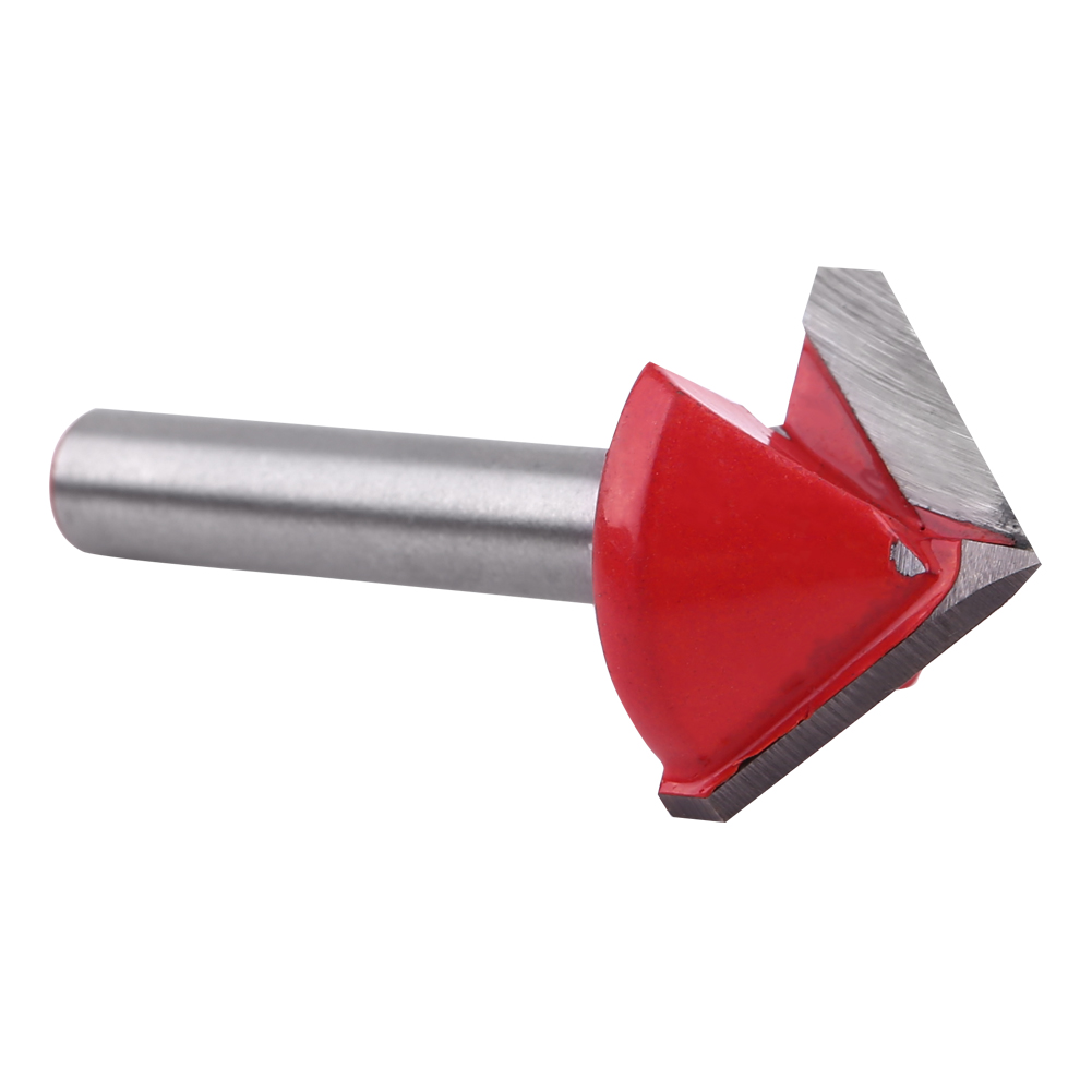 Hartmetall-holzfräser, V-nutfräser Mit 90°-nut, 6 Mm Schaft, Präzisionsgeschärft, 6 X 22 Mm Durchmesser, Für Cnc-fräsen