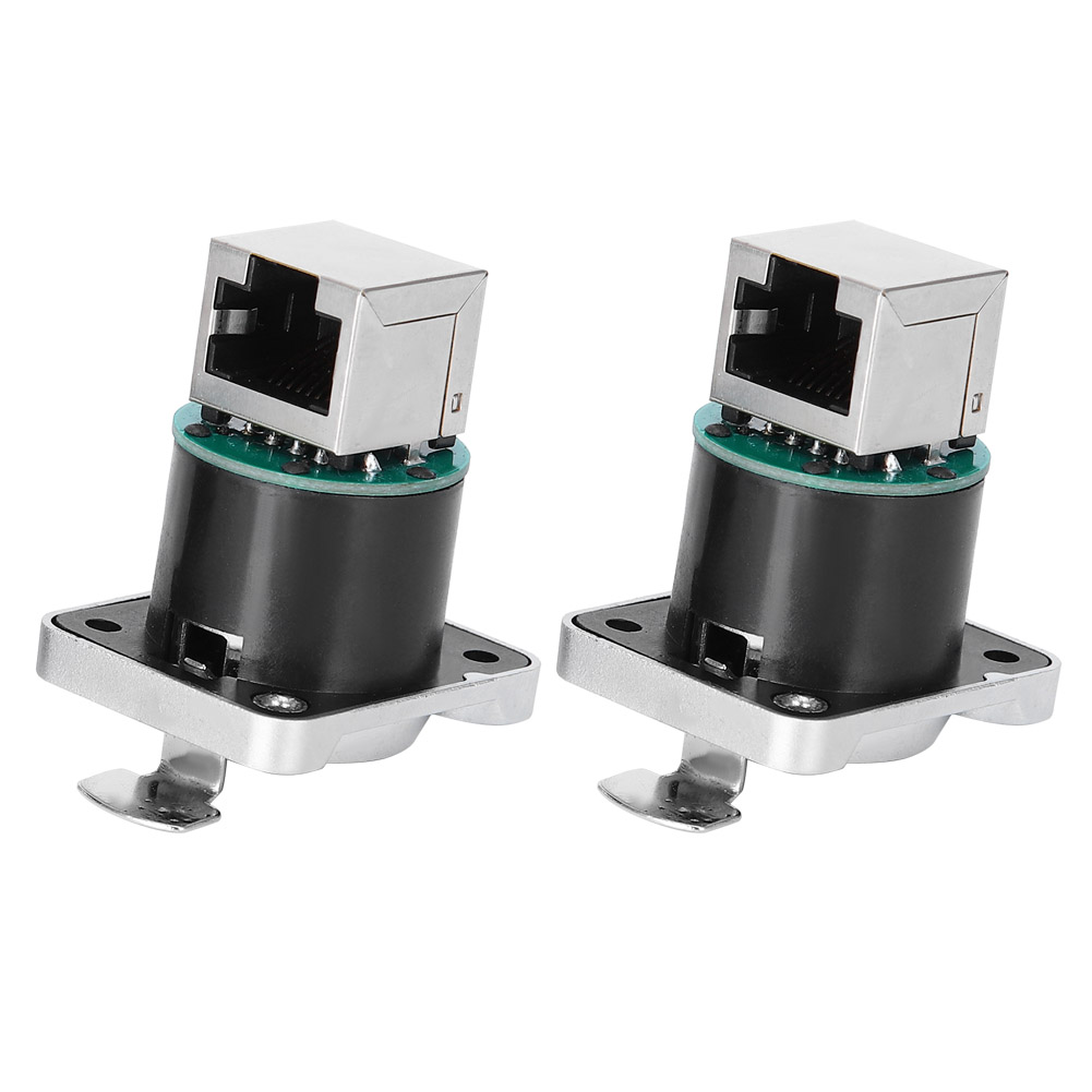 90° Abgewinkelter Rj45-stecker, 2 Stück, Flammhemmende Isolierung, Ytrj45-luftfahrtstecker, Wasserdicht Und Robust Für Industrielle Netzwerkverkabelung.