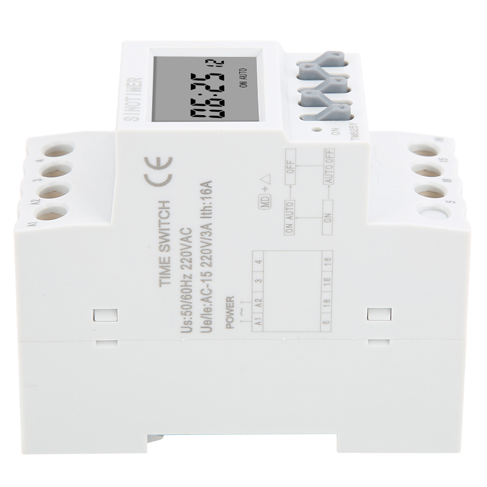 Jahreszeitschaltuhr Tm625y Din-schienen-programmierschalter, 12 Stunden Ein/12 Stunden Aus, Zeitverzögerungsrelais, 220 V Wechselstrom