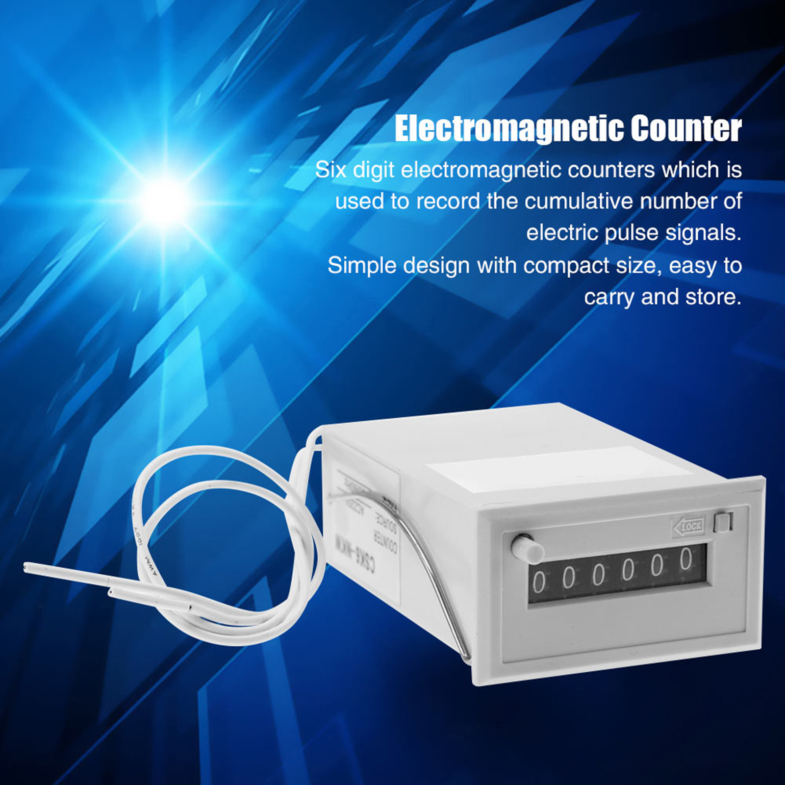 6-stelliger Elektromagnetischer Zähler Csk6-nkw, Impulse, 12 V Gleichstrom, Nr. 04