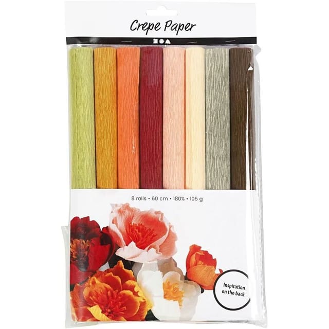 Creativ Company Crepe Paper Pastel Colors 8 Sheets