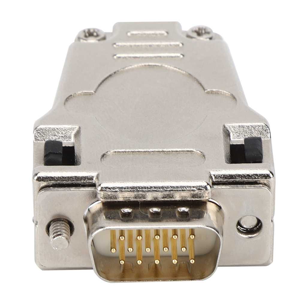15-poliger Serieller D-sub-stecker (männlich), Flammhemmendes Metallgehäuse, Db15p M-180, Rs232-schnittstelle, Industriestecker