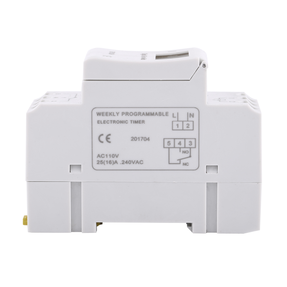Elektronisches Wochenzeitschaltrelais, 16 Zyklen, Ein/aus, Lcd-anzeige, 110 V Wechselstrom