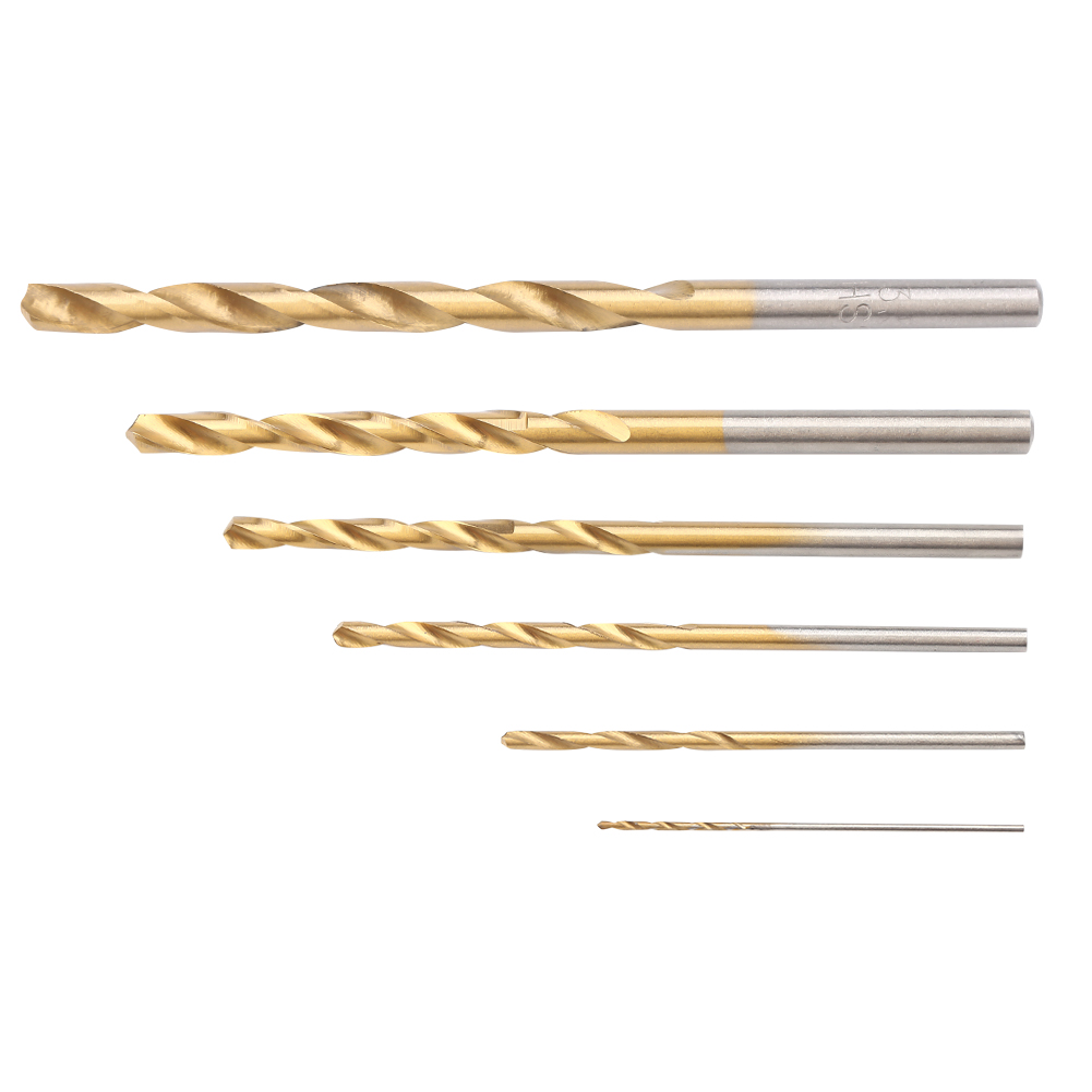 60 Titan-hochleistungsschnellstahl-spiralbohrer, 60 Stück, Holz- Und Metallbohrer, Ø 1-3 Mm
