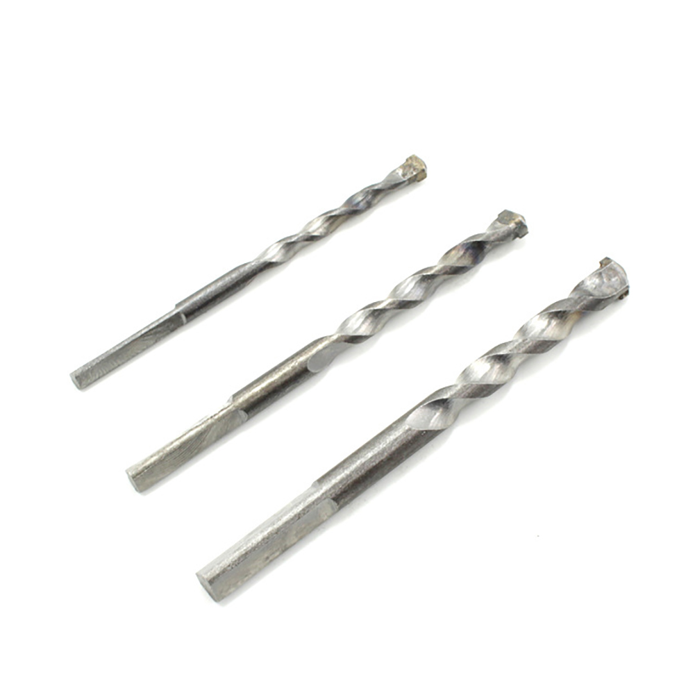 Set Mit 3 Dreieckigen Bohrern Für Schlagbohrmaschinen, Nutbohrer Für Beton, Wandbohrer