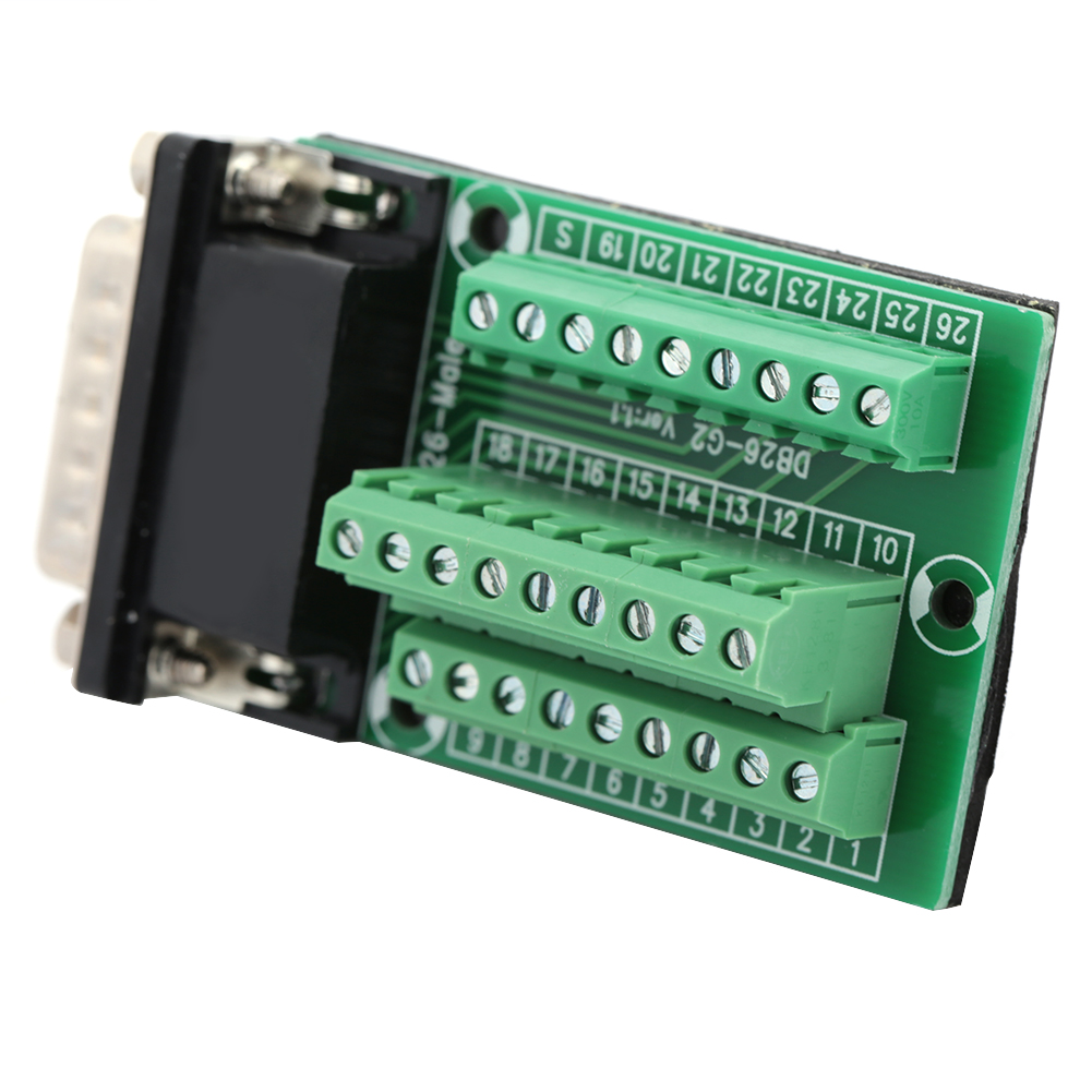 Db26-g2-01 Stecker (männlich) Für Leiterplatte, Signalmodul, Breakout-board, 26-poliger Stecker