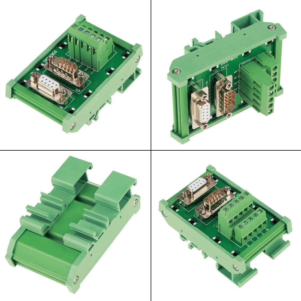 Db9-mg6 Din-schienenanschlussmodul, Stecker/buchse, Breakout-platine