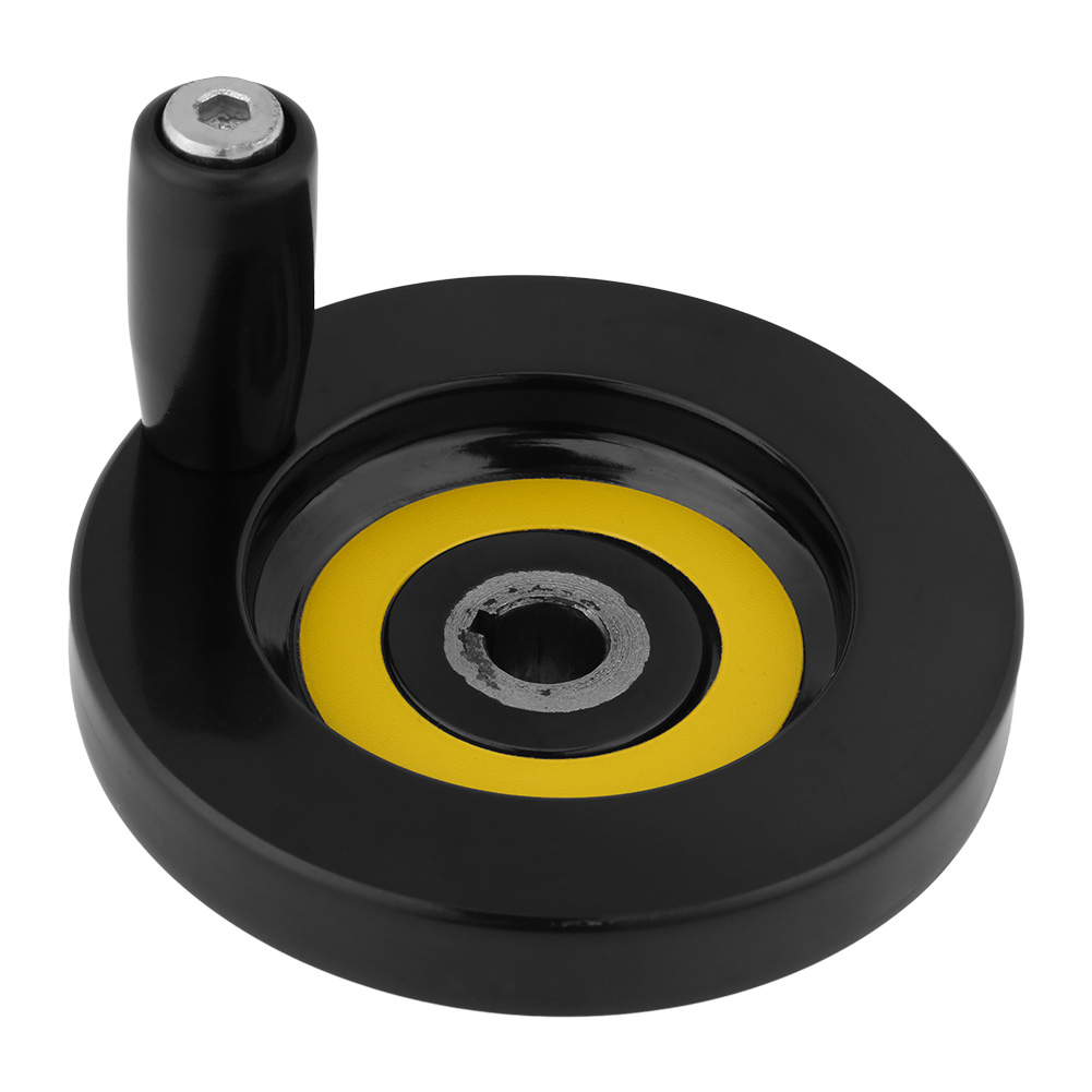 Schwarzer Revolvergriff Für Dreh- Und Fräsmaschine, Hinteres Wellenhandrad Mit Drehbarer Kurbel (10x80mm)