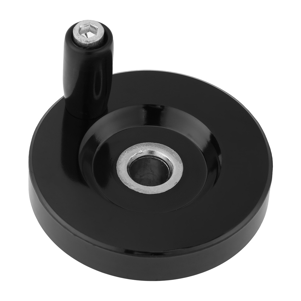 Hinteres Gerilltes Handrad Für Dreh- Und Fräsmaschine, Schwarz, Mit Drehbarem Griff, 1 Stück (10 X 63 Mm)