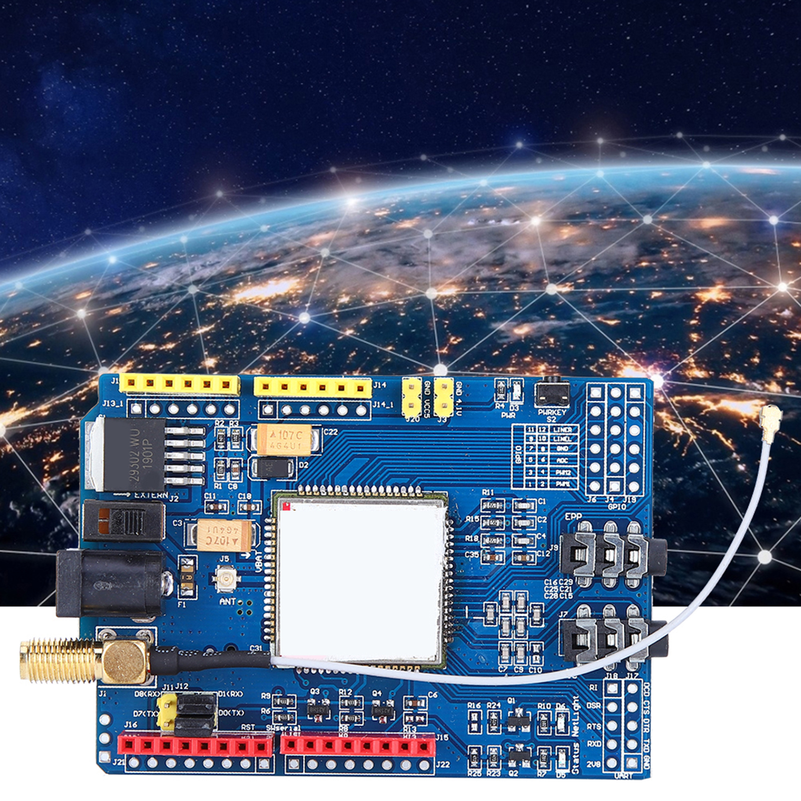 Rtc-entwicklungsboard-modul, Elektronische Bauteile, 2 Antennenschnittstellen, Geringer Stromverbrauch 1,5 Ma, Für Echtzeituhren, Diy, Prototyping, Kompatibel Mit Verschiedenen Projekten.