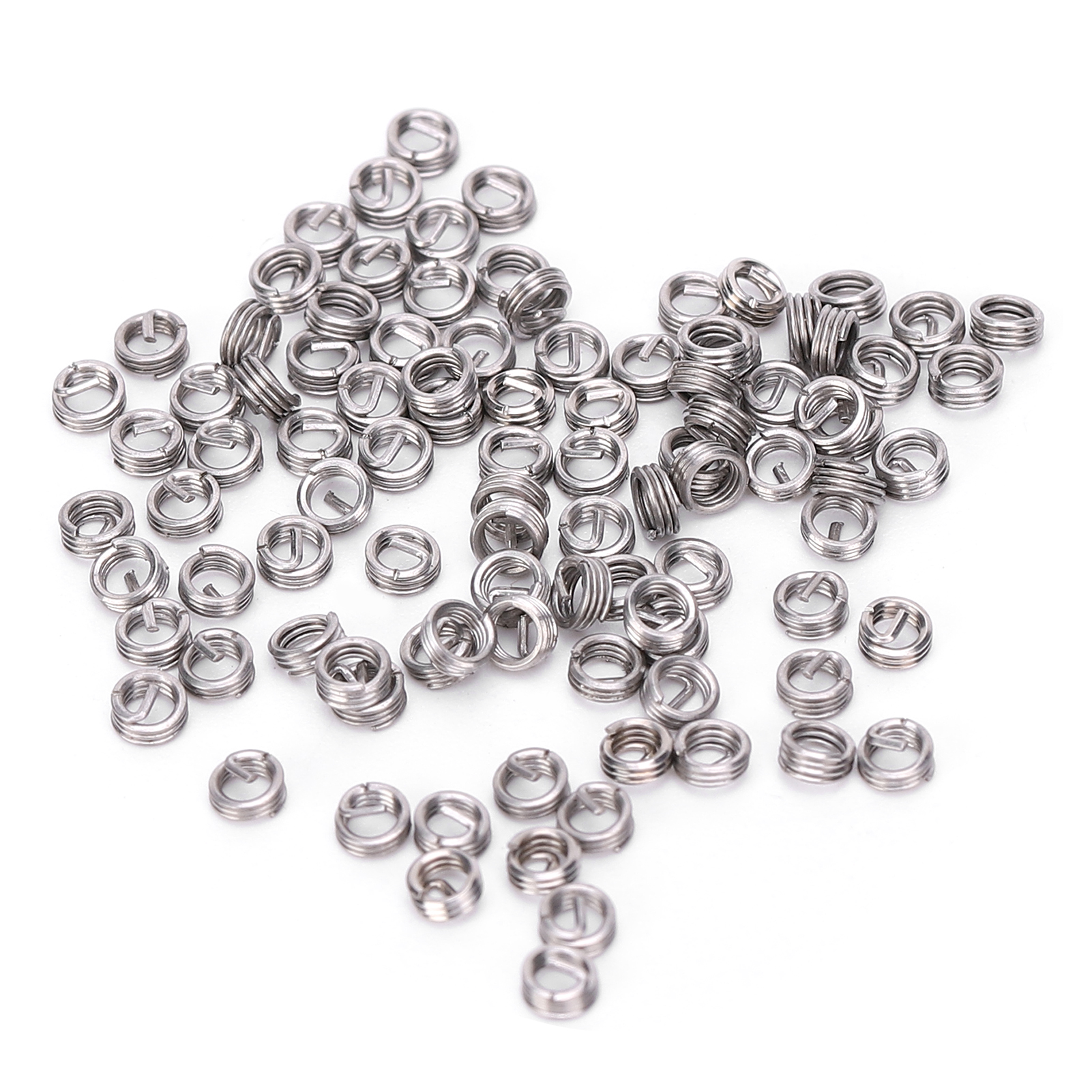 100 Gewindeeinsätze Sus304 M2x0,4x1d Zur Reparatur Von Innengewinden, 100 Stück Gewindeeinsätze Aus Stahl Für Beschädigte Gewinde, Packung Mit 100 Befestigungselementen, M2x0,4x1d, Gewindereparaturset