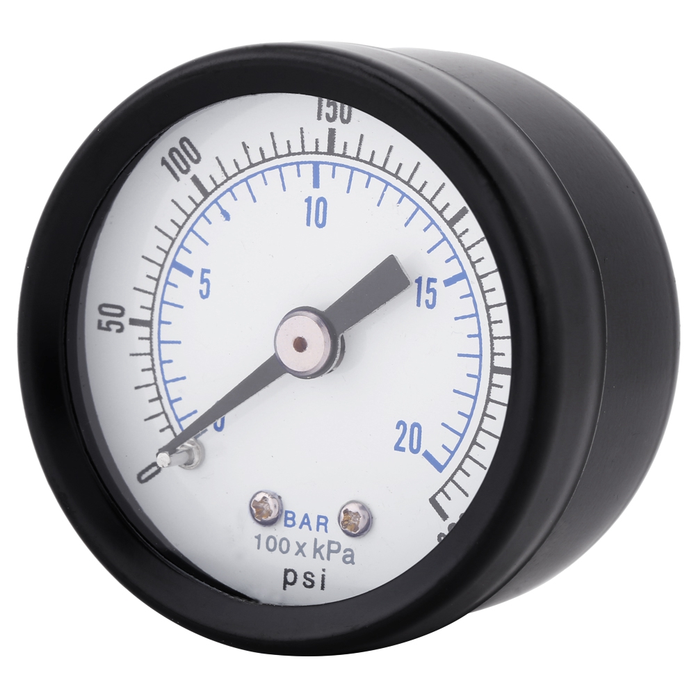 Mini-manometer Für Kraftstoff, Luft, Öl, Flüssigkeiten, Wasser, 0–20 Bar / 0–300 Psi, Bspt 1/8"-gewinde