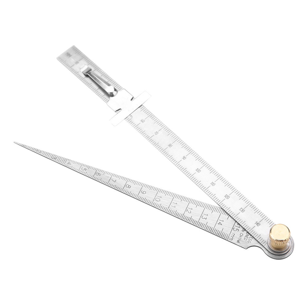 Konisches Dickenmessgerät Aus Edelstahl (1–15 Mm), Schweißnahtmessgerät Und Spaltkontrollwerkzeug
