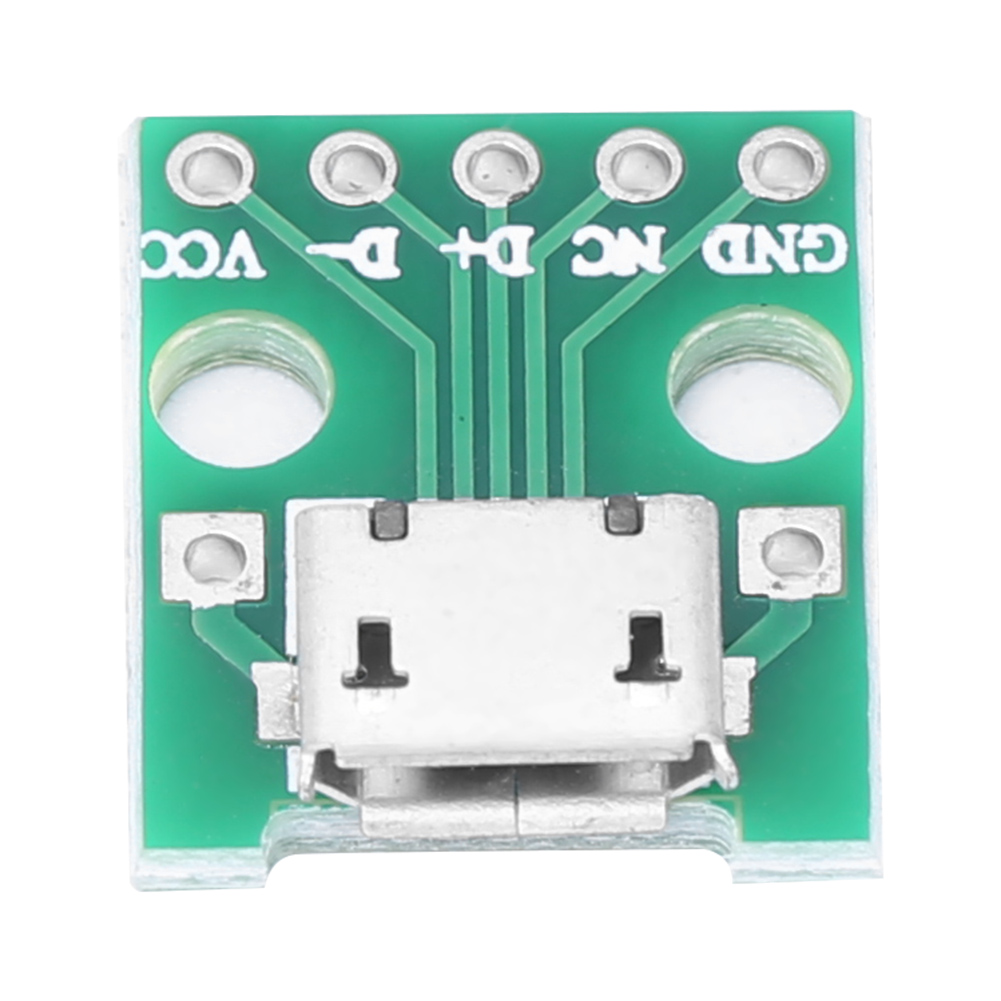 50 Micro-usb-buchse Auf 2,54-mm-pin-dip-konverter-schnittstellenstecker, 50er-packung