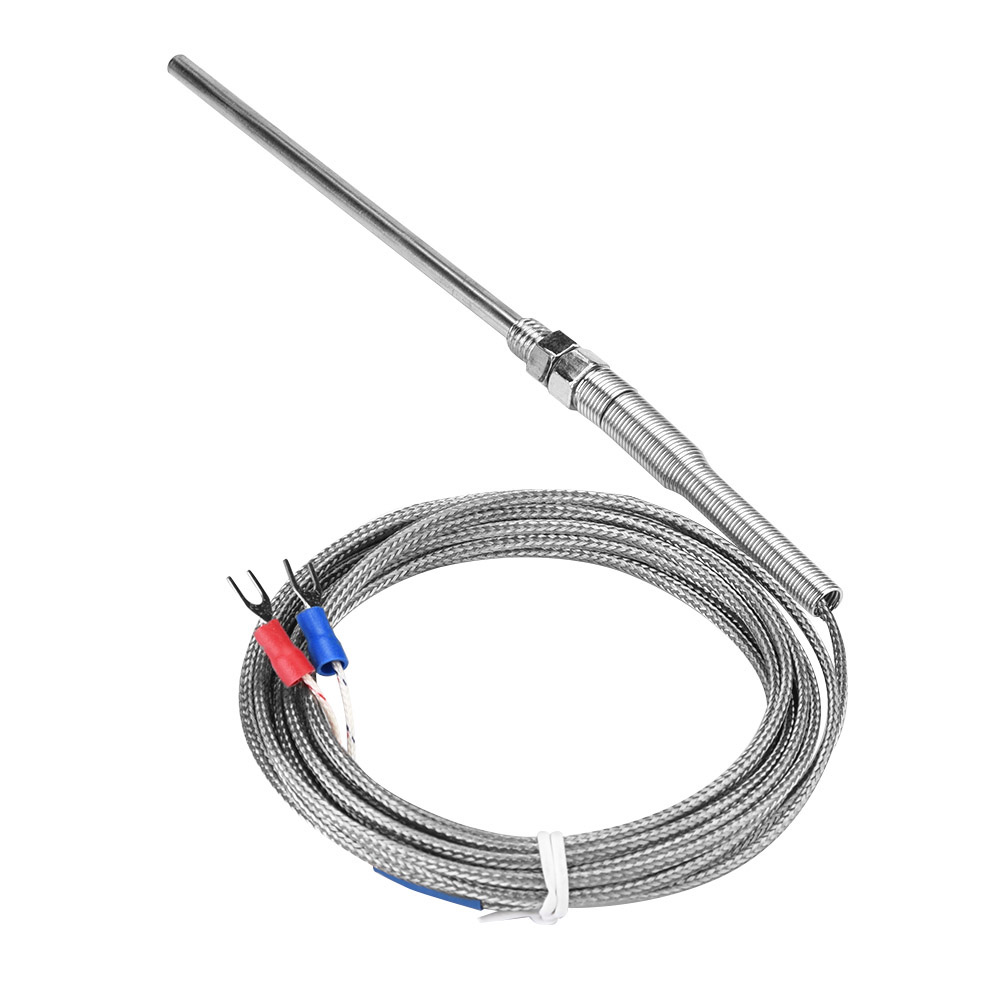 Thermoelement Typ K Mit M8-gewinde, 100-mm-sonde, Temperatursensor 0–400 °c, 4 M Kabel