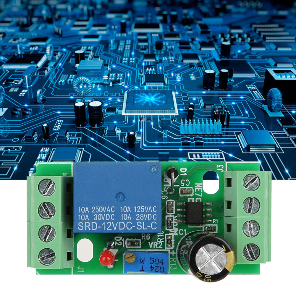 Einstellbares 12v-zeitverzögerungsrelaismodul Mit Ein-/aus-anzeige, Verzögerungsschalteranschluss Für Elektrische Schaltungen