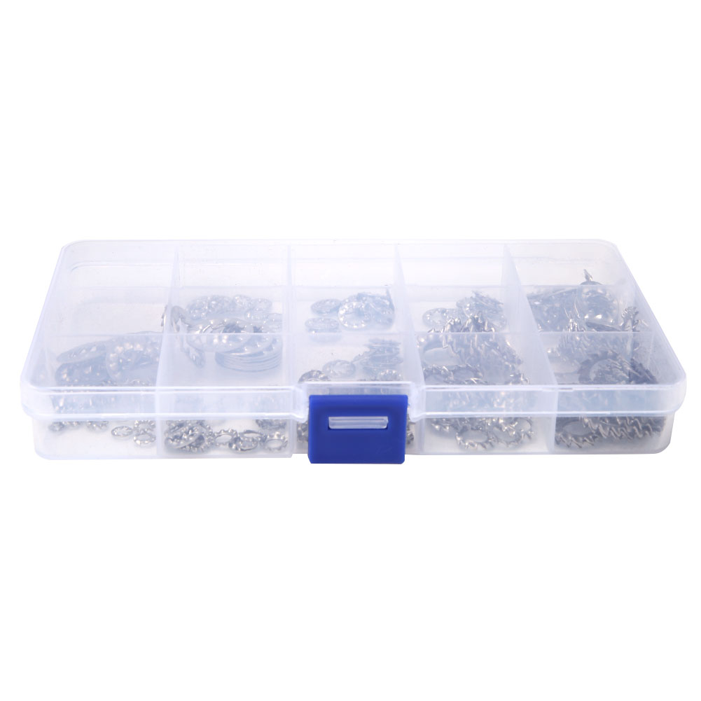 Packung Mit 240 Edelstahl-304-sternscheiben, Universelles Gezahntes Scheibensatz Für Fächer