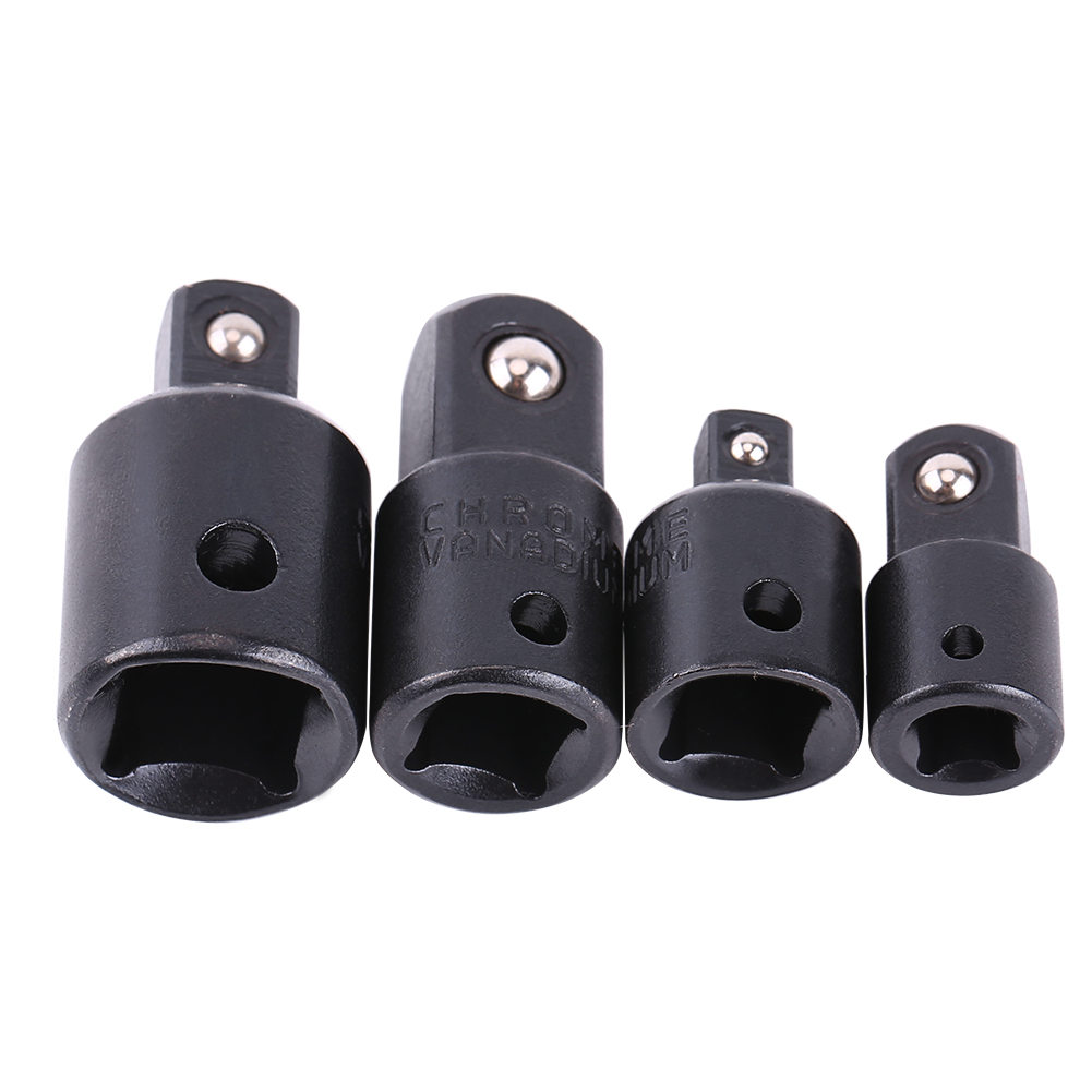 Set Mit 4 Steckschlüsseladaptern 1/2", 3/8", 1/4" Für Ratschen, Schraubenadapter, Spannzubehör